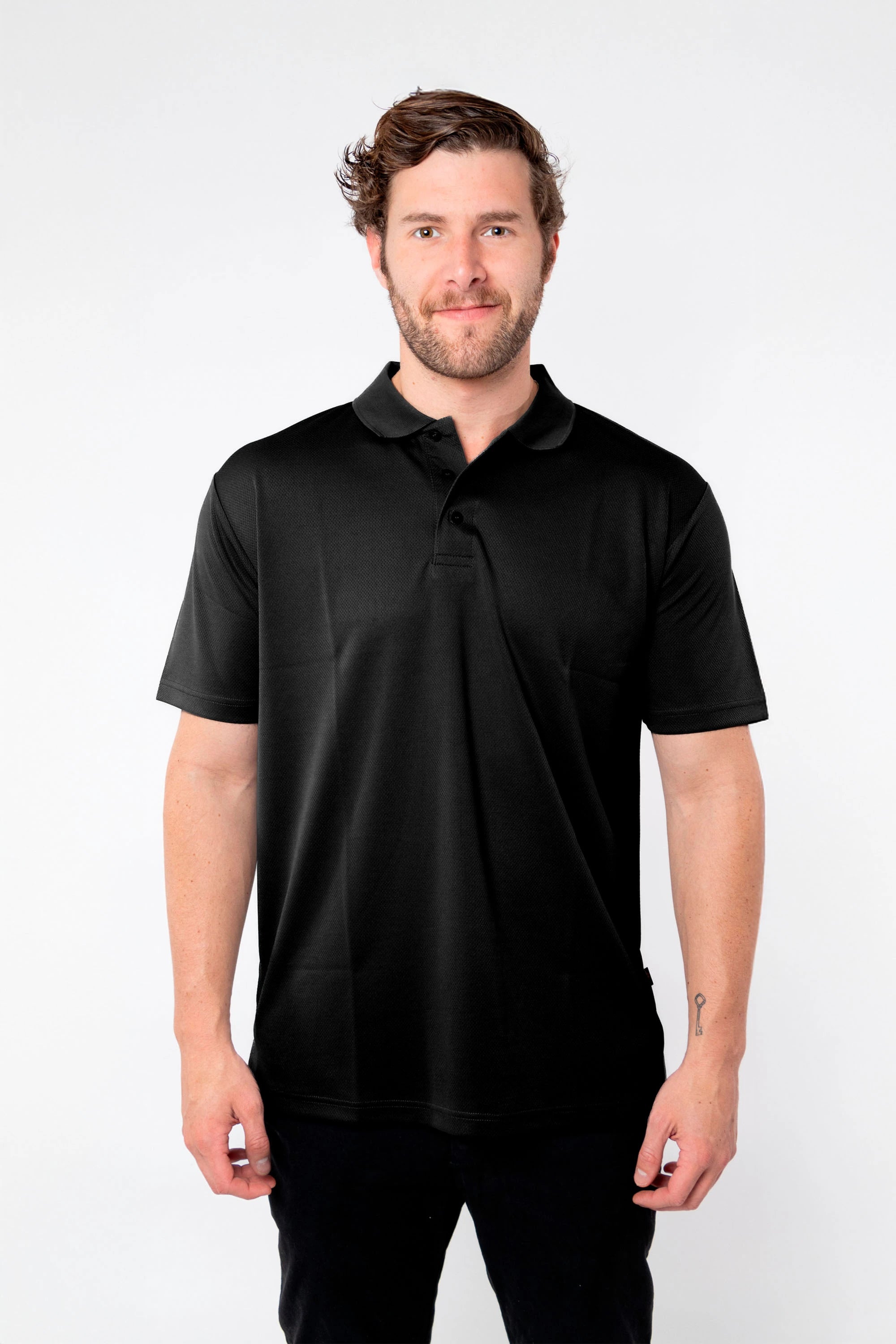 PLAYERA POLO CARACAS CABALLERO #Color_Negro
