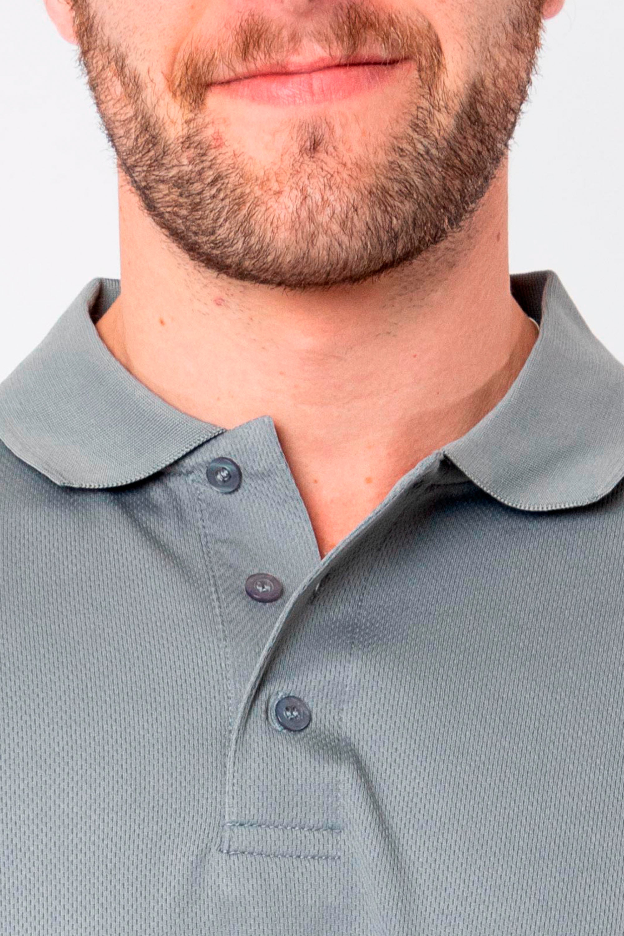 PLAYERA POLO CARACAS CABALLERO #Color_Gris