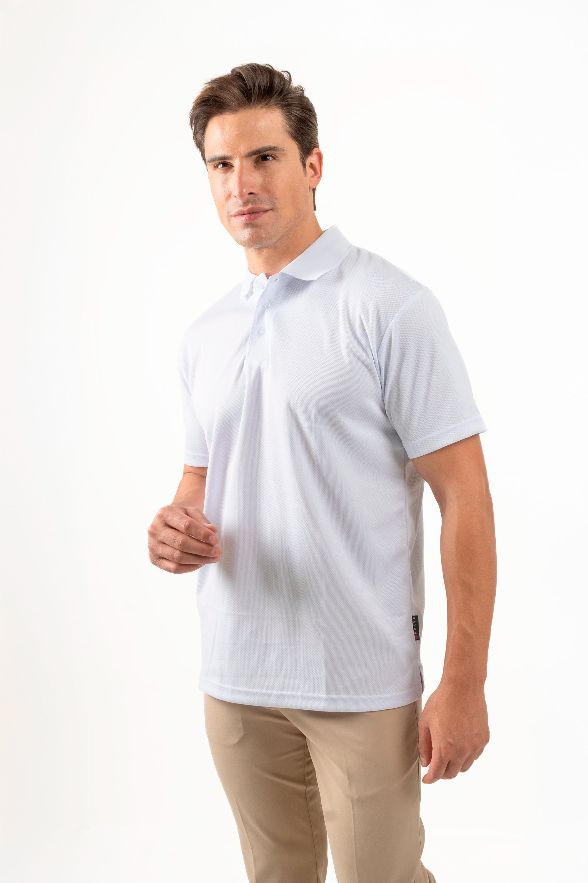 PLAYERA POLO CARACAS CABALLERO #Color_Blanco
