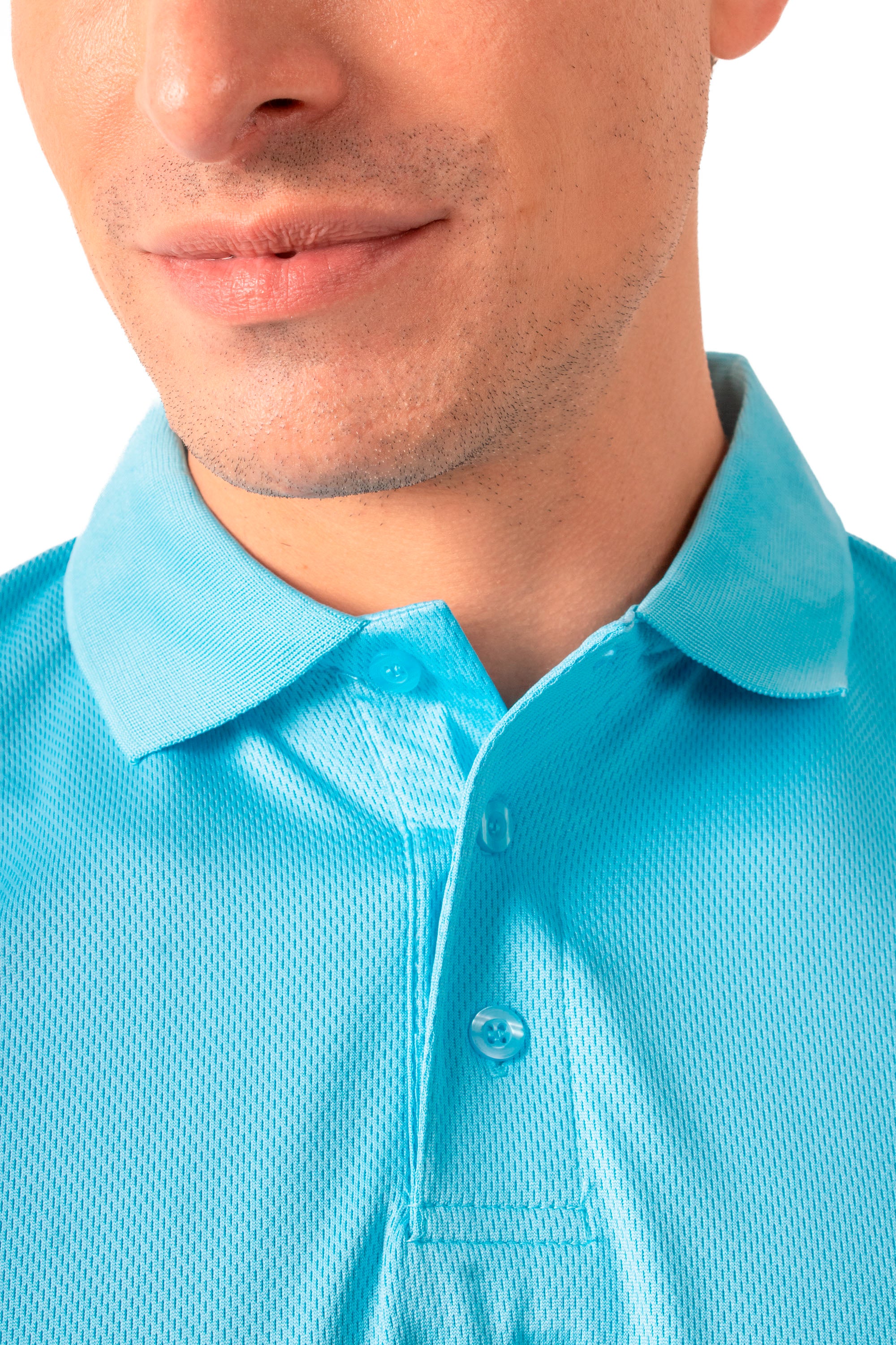 PLAYERA TIPO POLO ULTRA DRYFIT MANCHESTER HOMBRE #Color_Azul Celeste