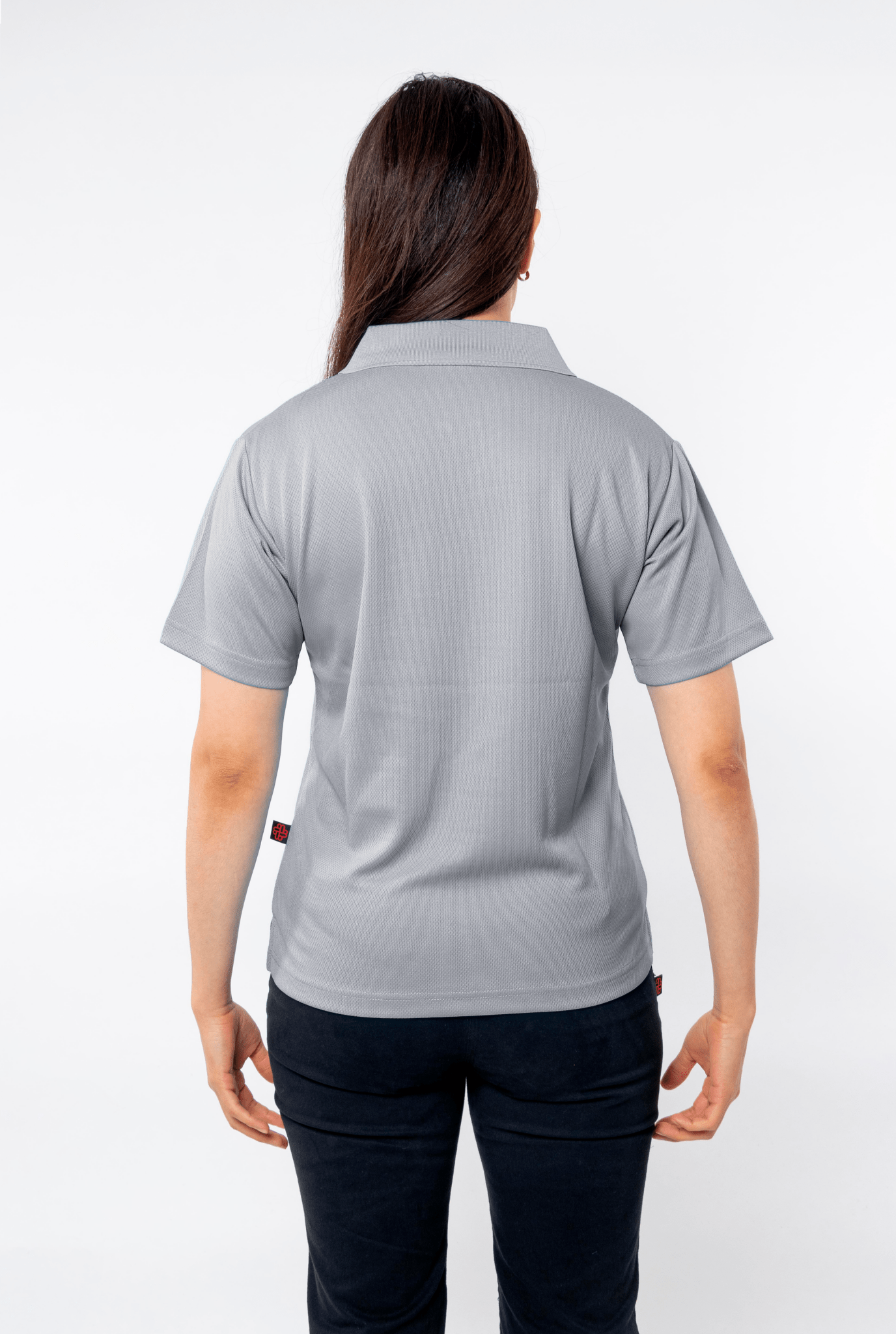 PLAYERA POLO CARACAS DAMA #Color_Gris