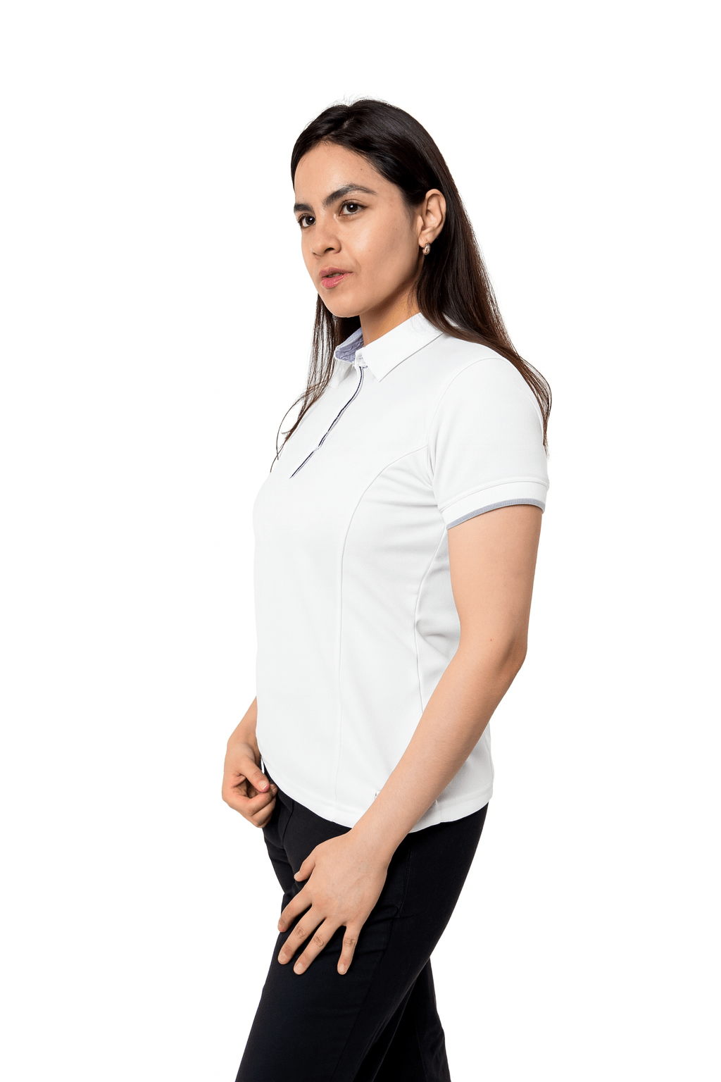PLAYERA POLO SUSTENTABLE BILBAO MUJER #Color_Blanco