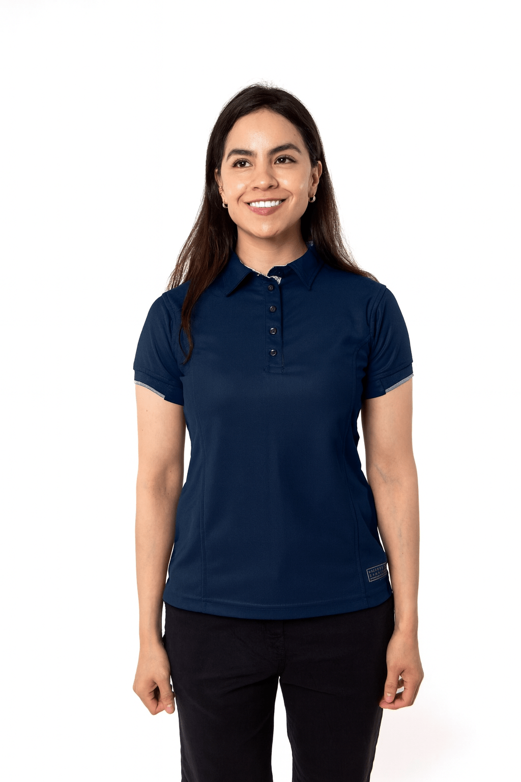 PLAYERA POLO SUSTENTABLE BILBAO MUJER #Color_Azul Marino