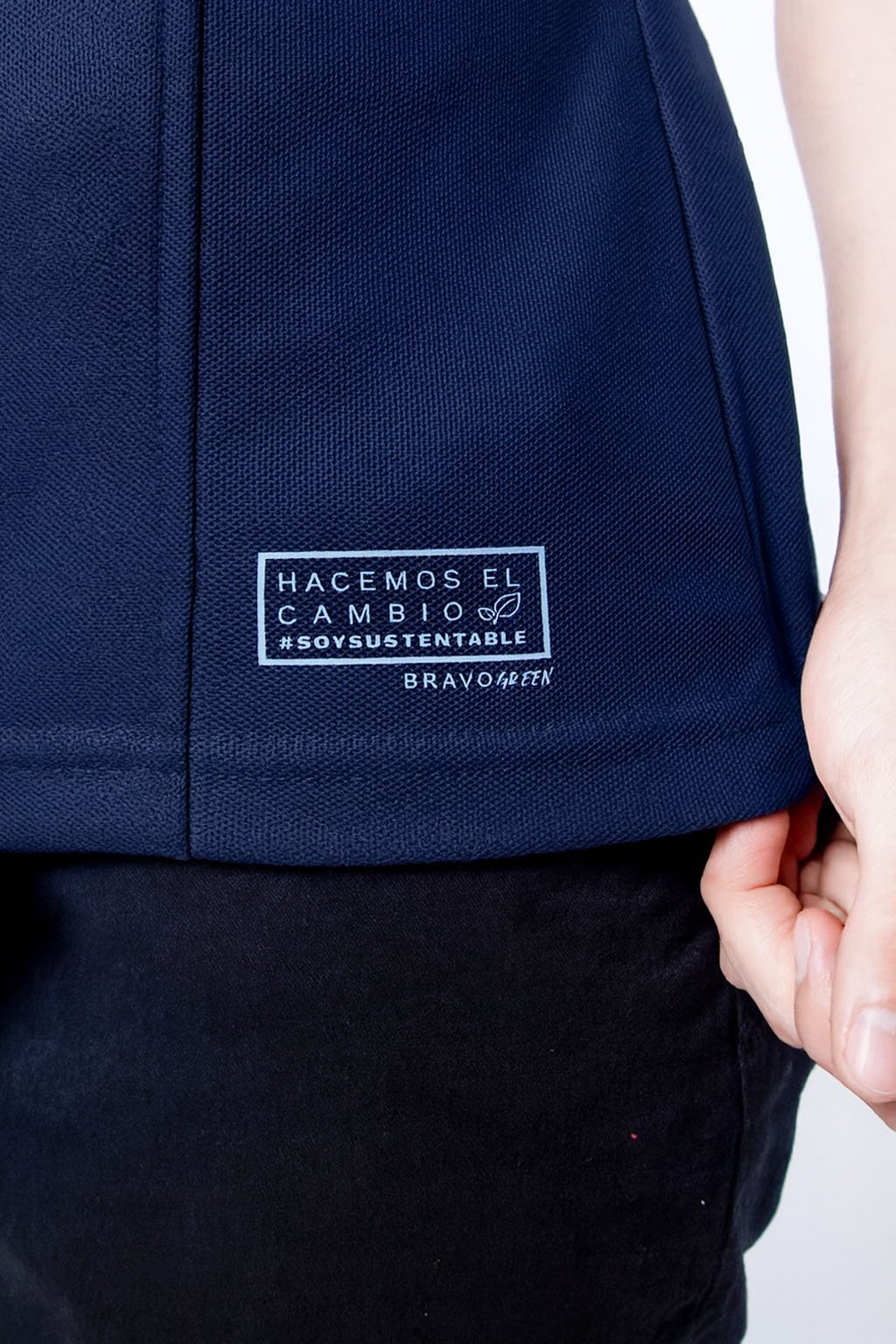 PLAYERA POLO SUSTENTABLE BILBAO MUJER #Color_Azul Marino