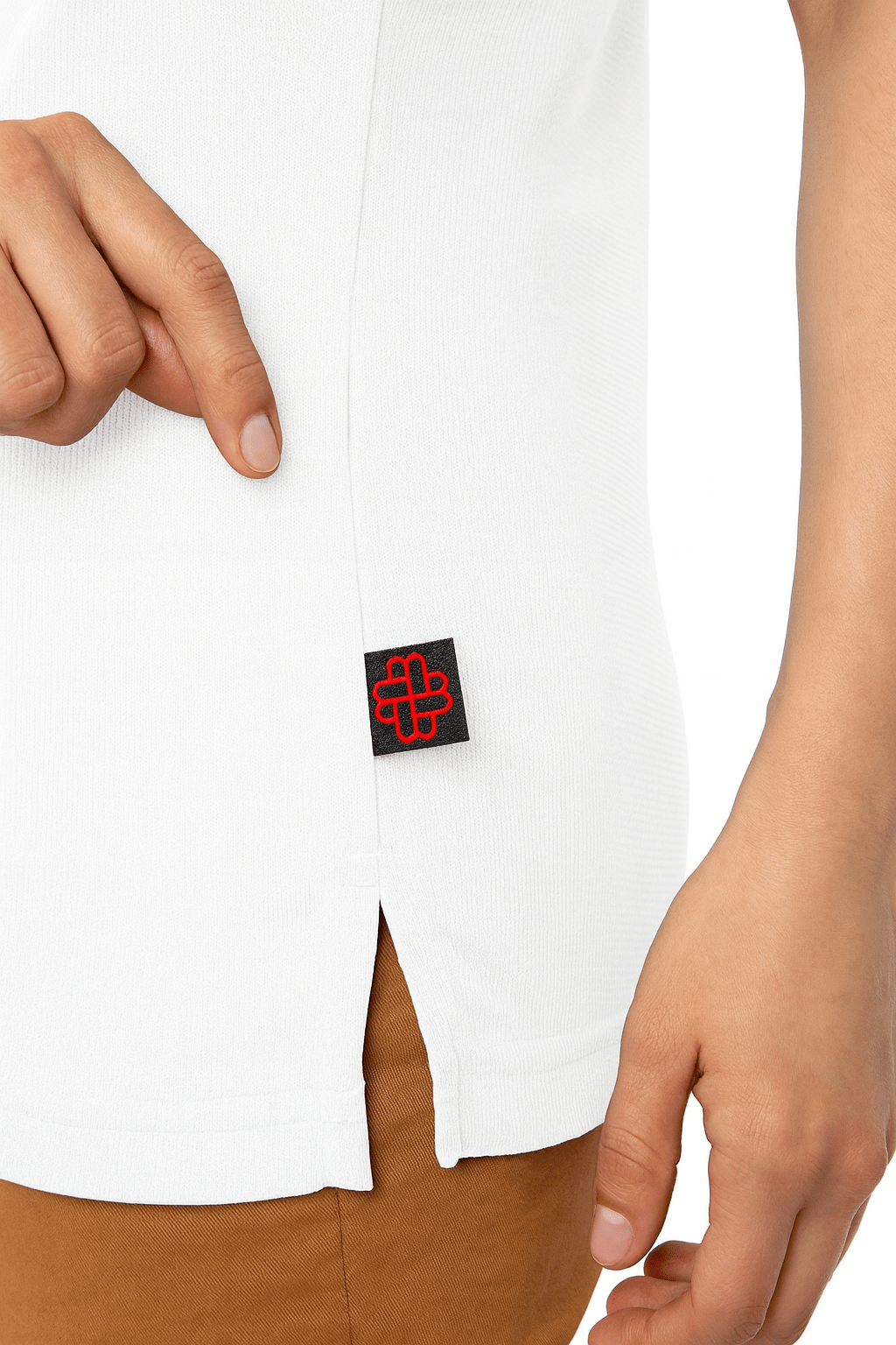 PLAYERA TIPO POLO DRY FIT PAMPLONA MUJER SUSTENTABLE #Color_Blanco