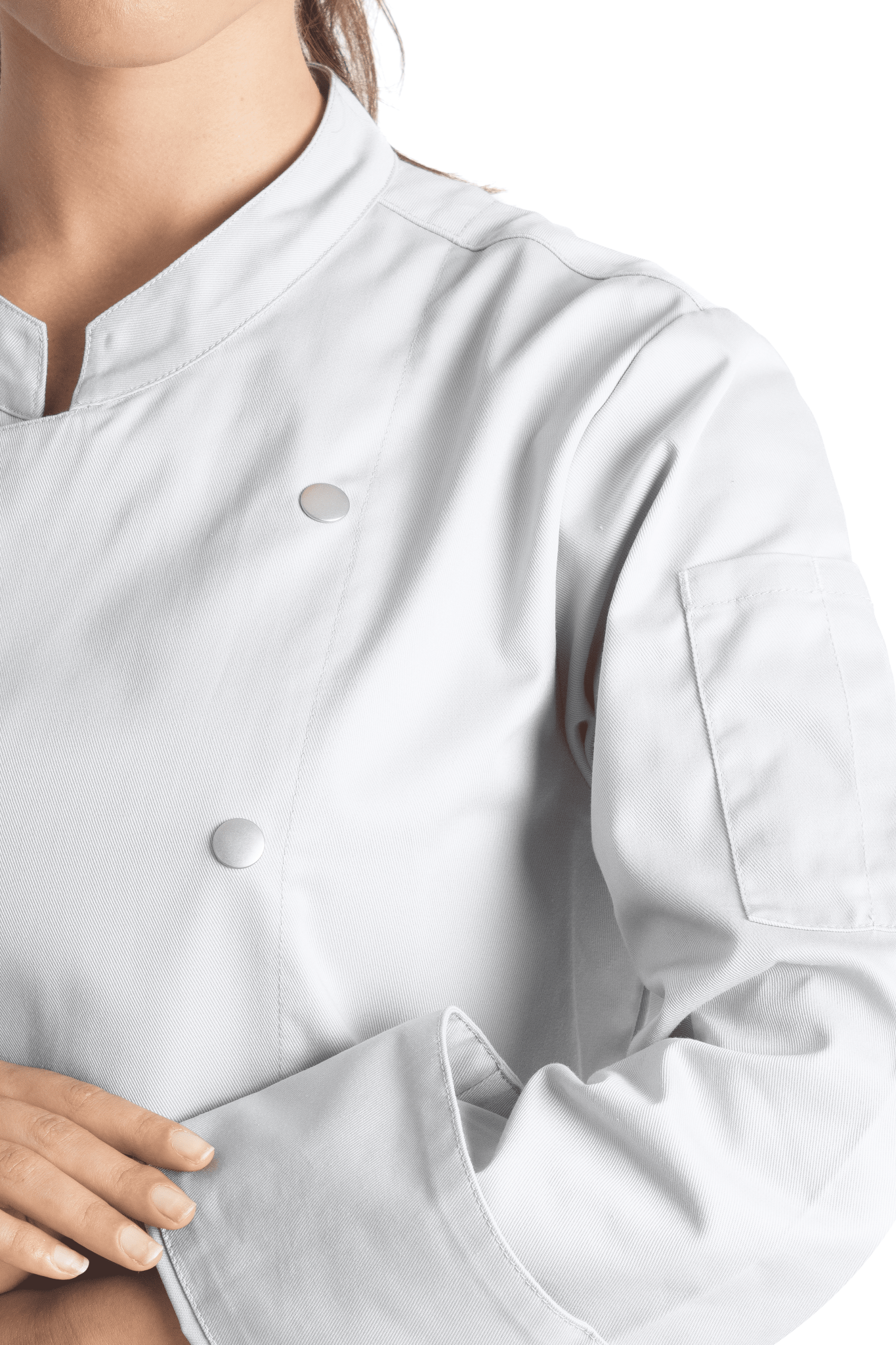 FILIPINA DE CHEF DAMA MANILA MANGA 3/4 #Color_Gris