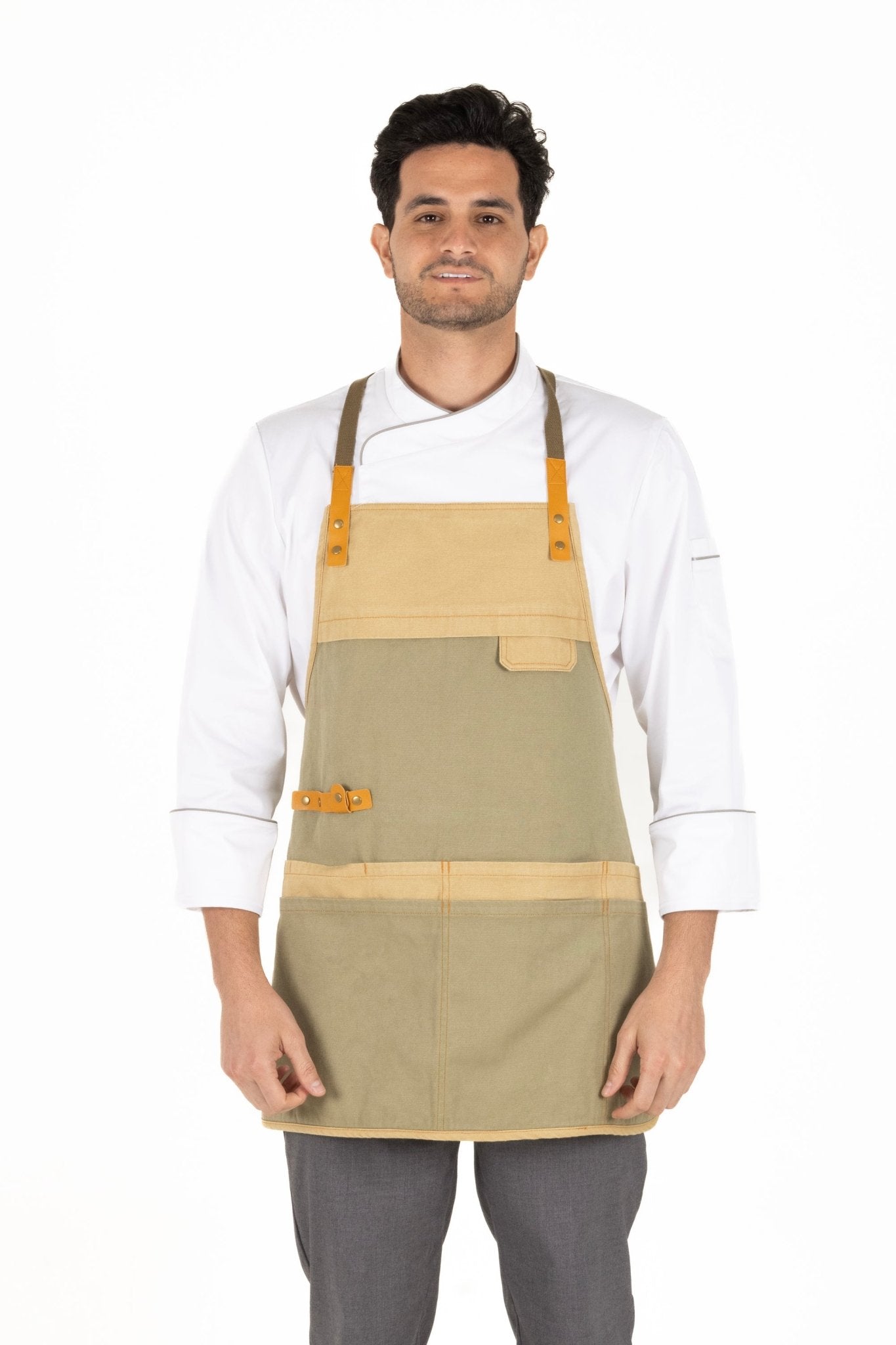 MANDIL SANTIAGO PETO VERDE UNISEX