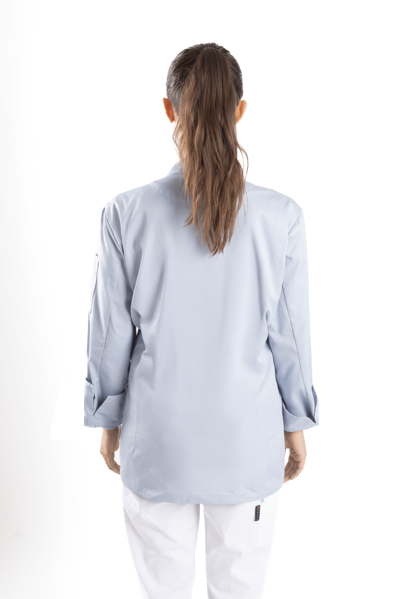 FILIPINA DE CHEF HOMBRE MANILA MANGA 3/4 #Color_Azul Celeste