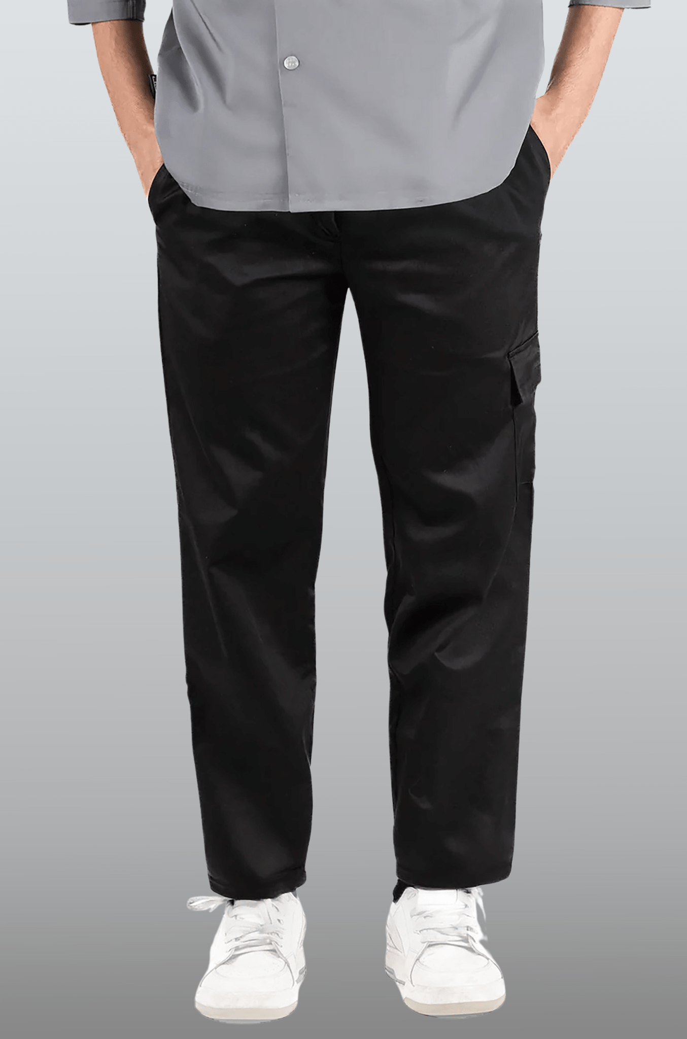 PANTALÓN DE CHEF DELHI CABALLERO #Color_Negro