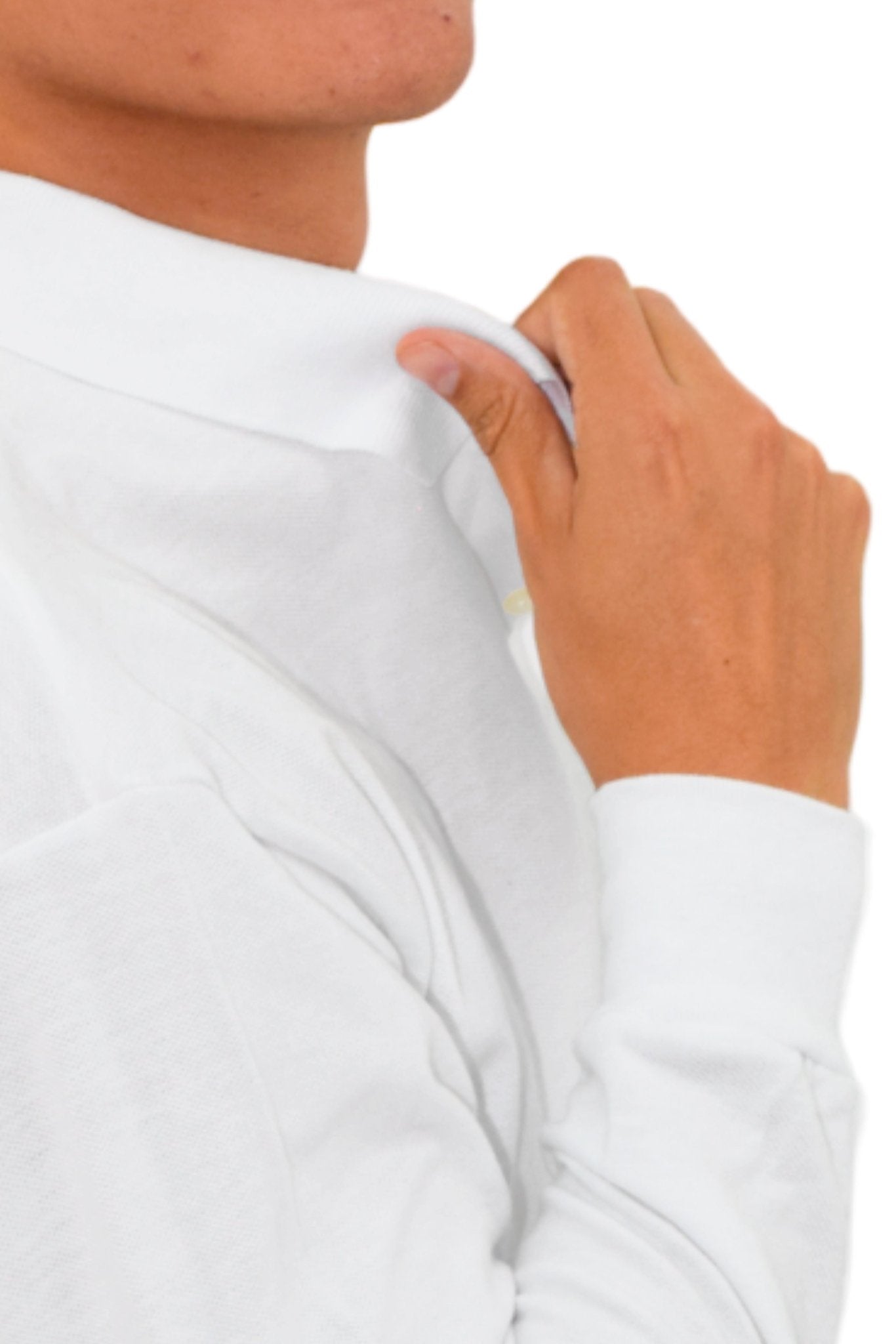 PLAYERA TIPO POLO MANGA LARGA ROMA UNISEX #Color_Blanco