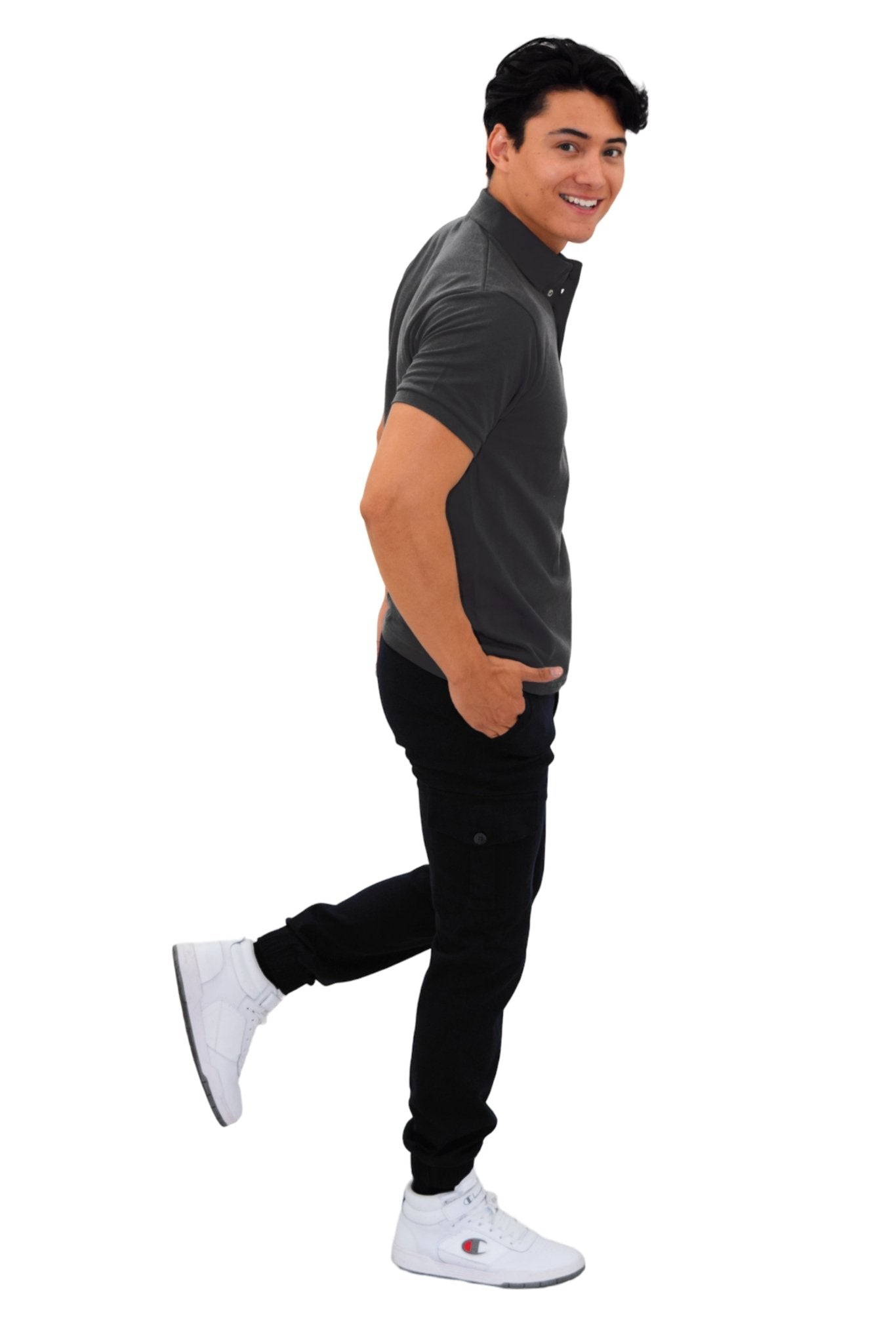 PLAYERA TIPO POLO ESTAMBUL HOMBRE #Color_Gris Oxford