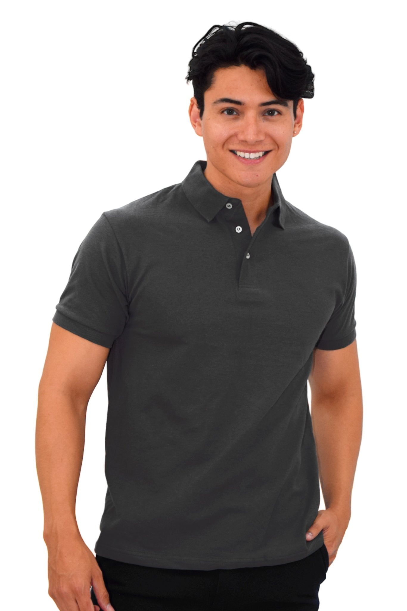 PLAYERA TIPO POLO ESTAMBUL HOMBRE  #Color_Gris Oxford