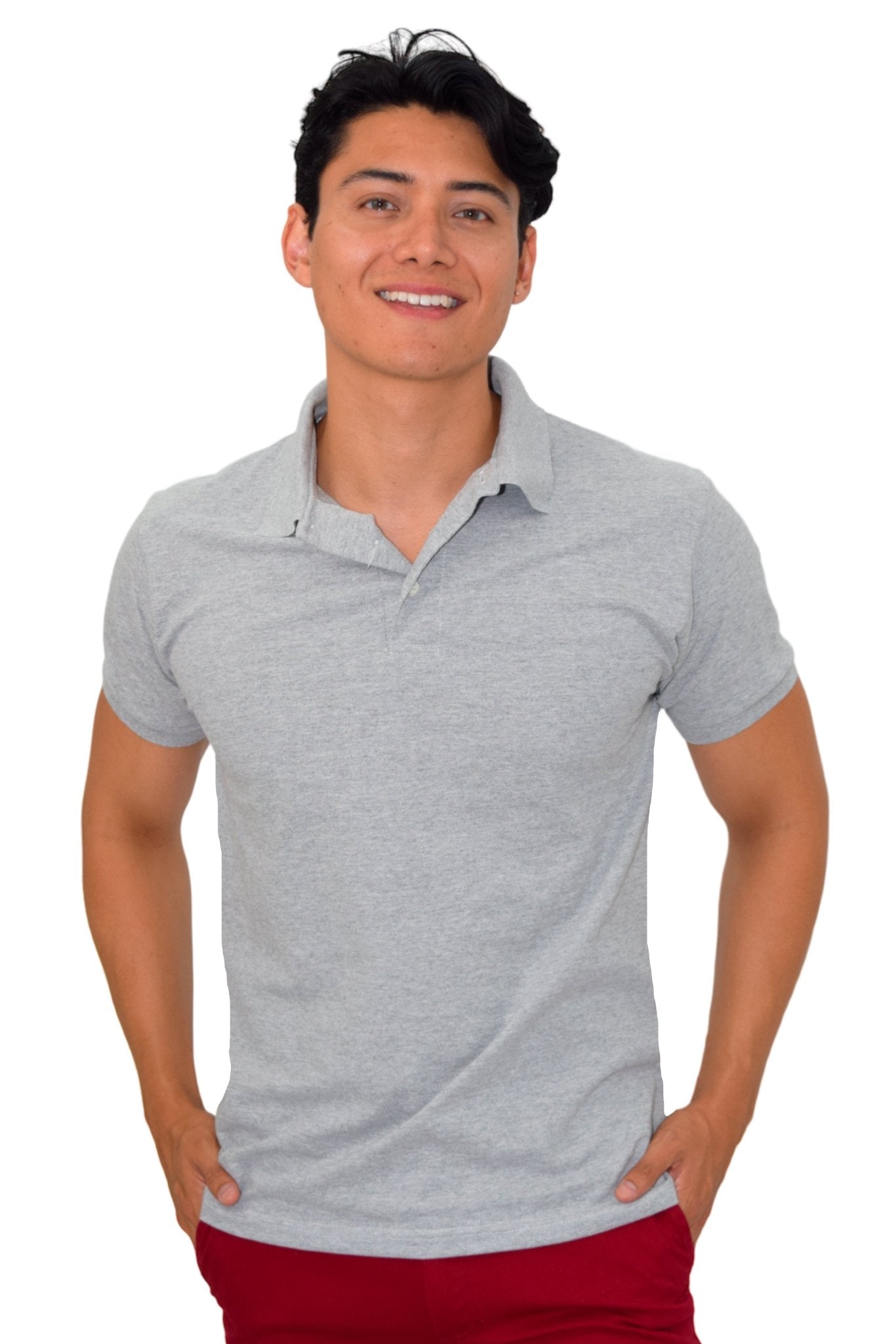 PLAYERA TIPO POLO ESTAMBUL HOMBRE  #Color_Gris