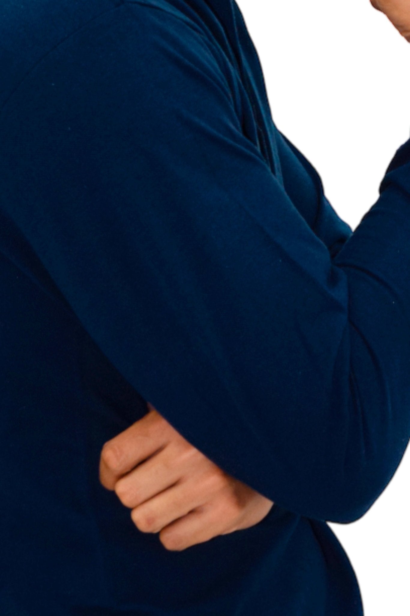 PLAYERA TIPO POLO MANGA LARGA ROMA UNISEX #Color_Azul Marino