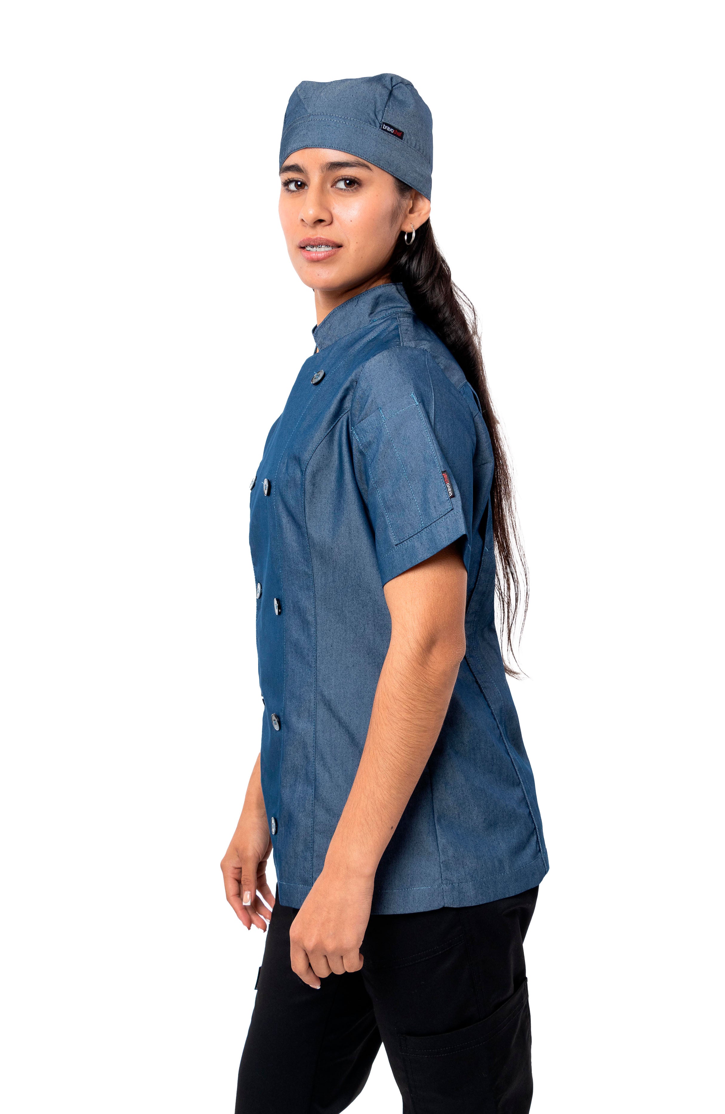 FILIPINA CHEF MANGA CORTA HONOLULU MUJER #Color_Azul Marino