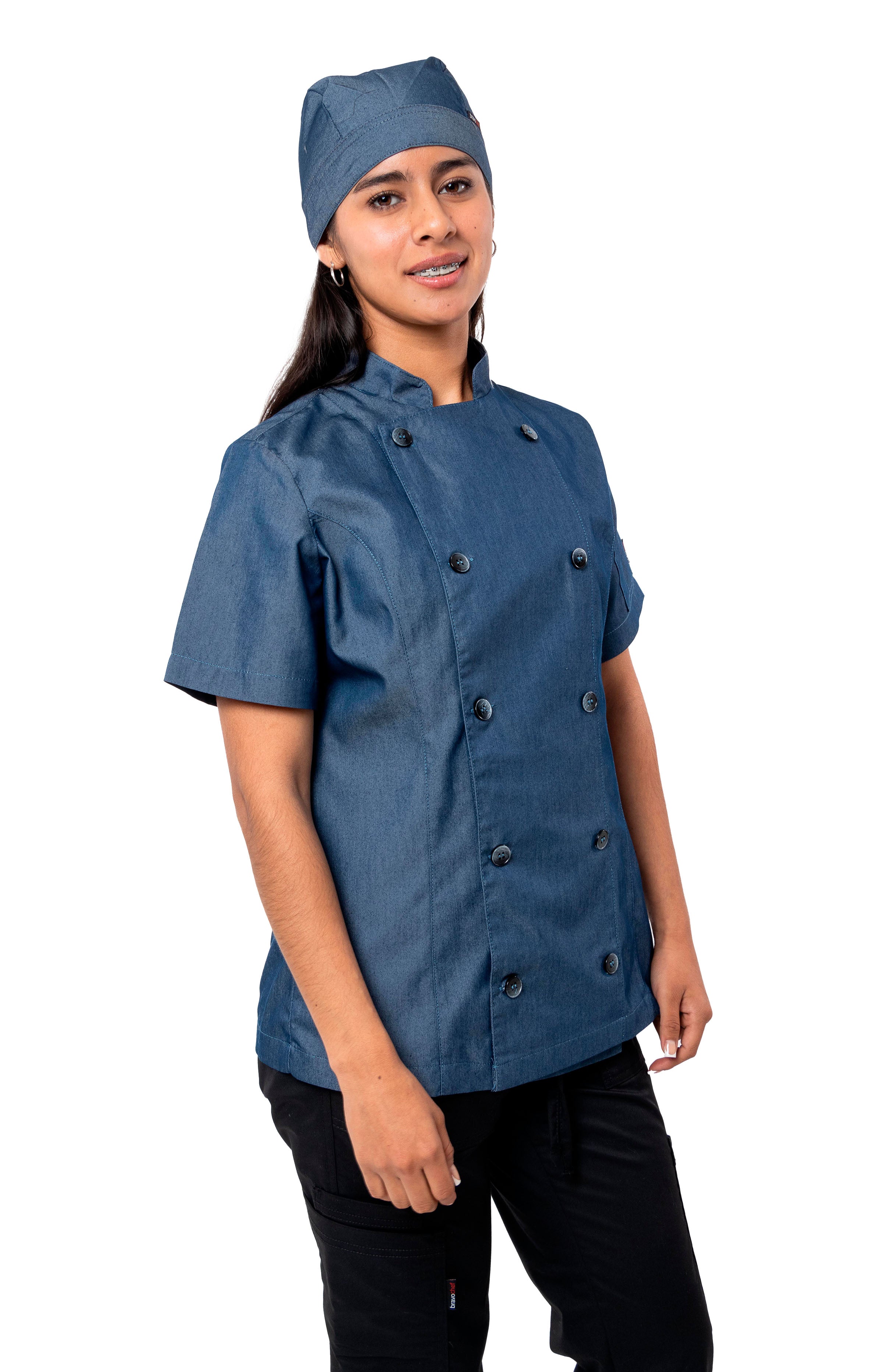 FILIPINA CHEF MANGA CORTA HONOLULU MUJER #Color_Azul Marino