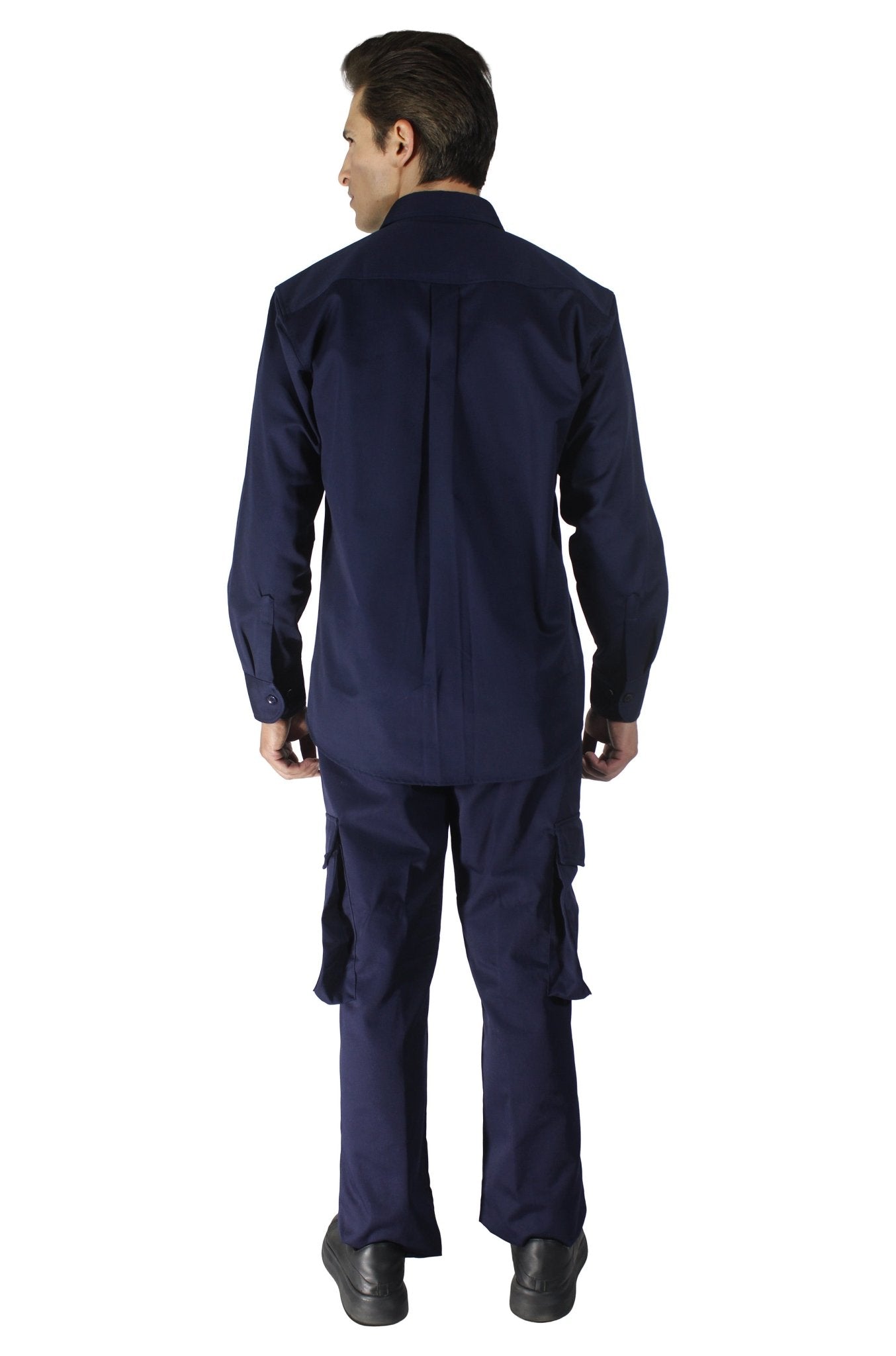 CAMISOLA CAIRO GABARDINA MANGA LARGA UNISEX #Color_Azul Marino