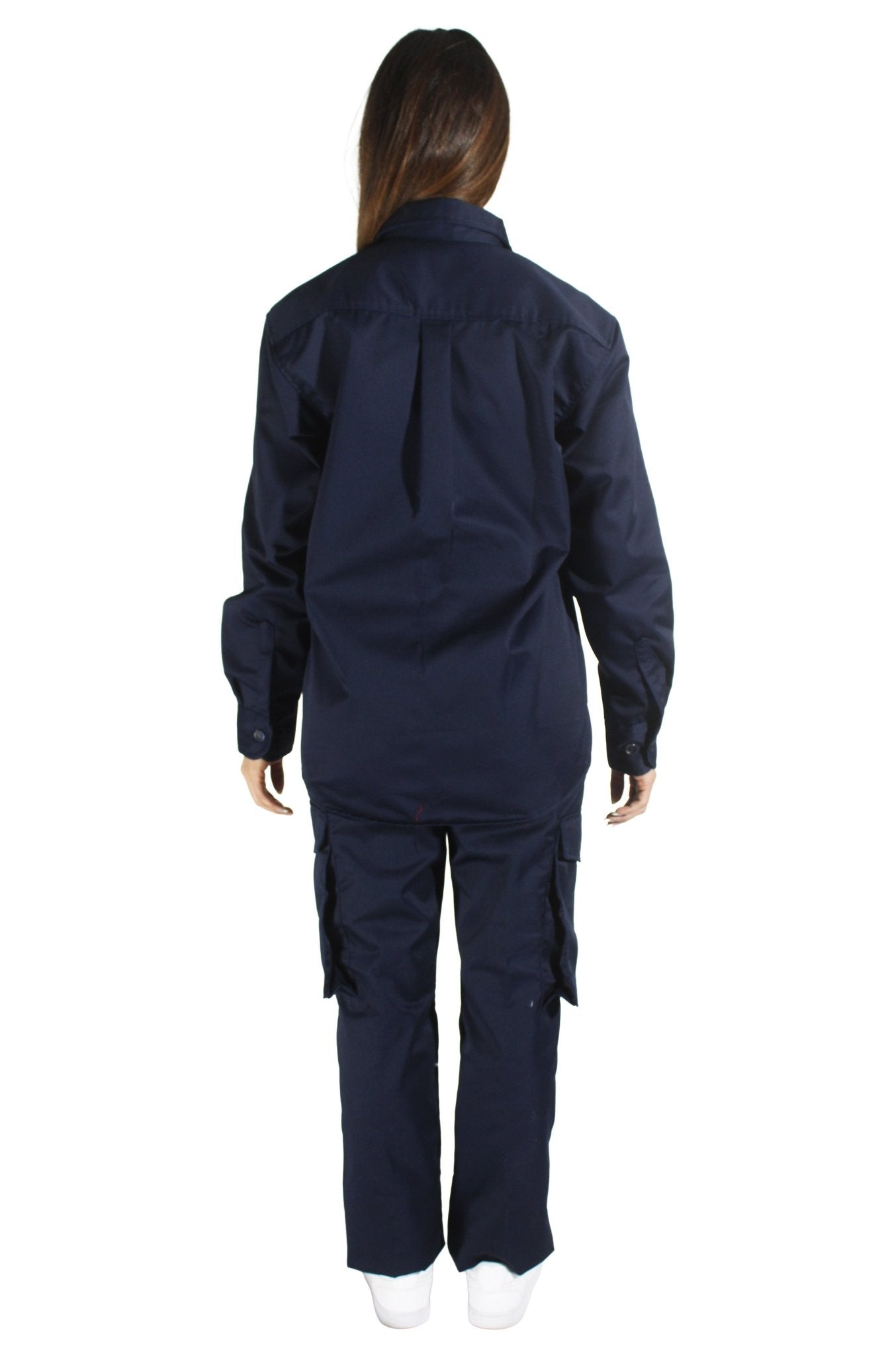 CAMISOLA CAIRO GABARDINA MANGA LARGA UNISEX #Color_Azul Marino