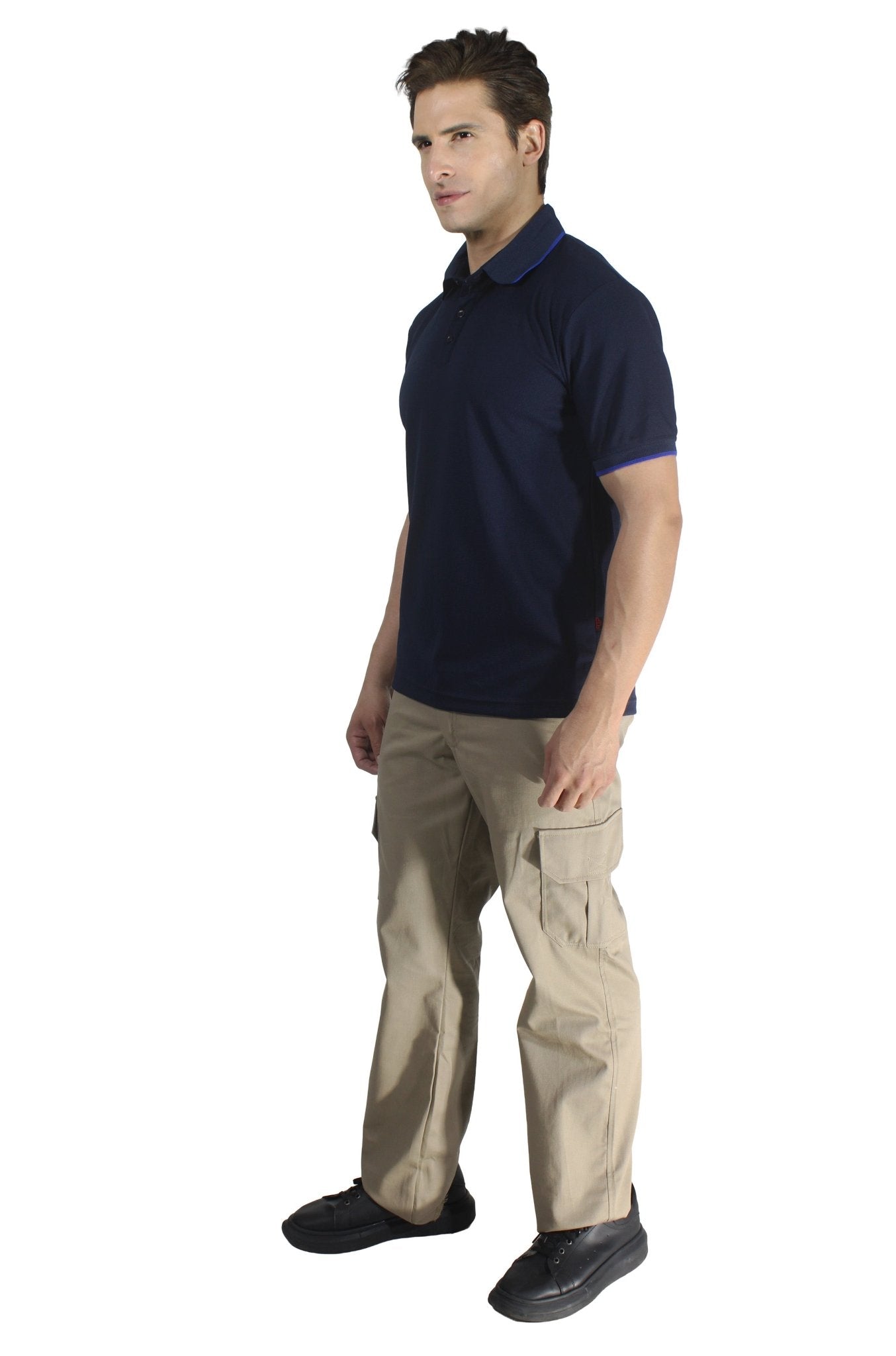 PLAYERA TIPO POLO DRY FIT ÁMSTERDAM HOMBRE #Color_Azul Marino