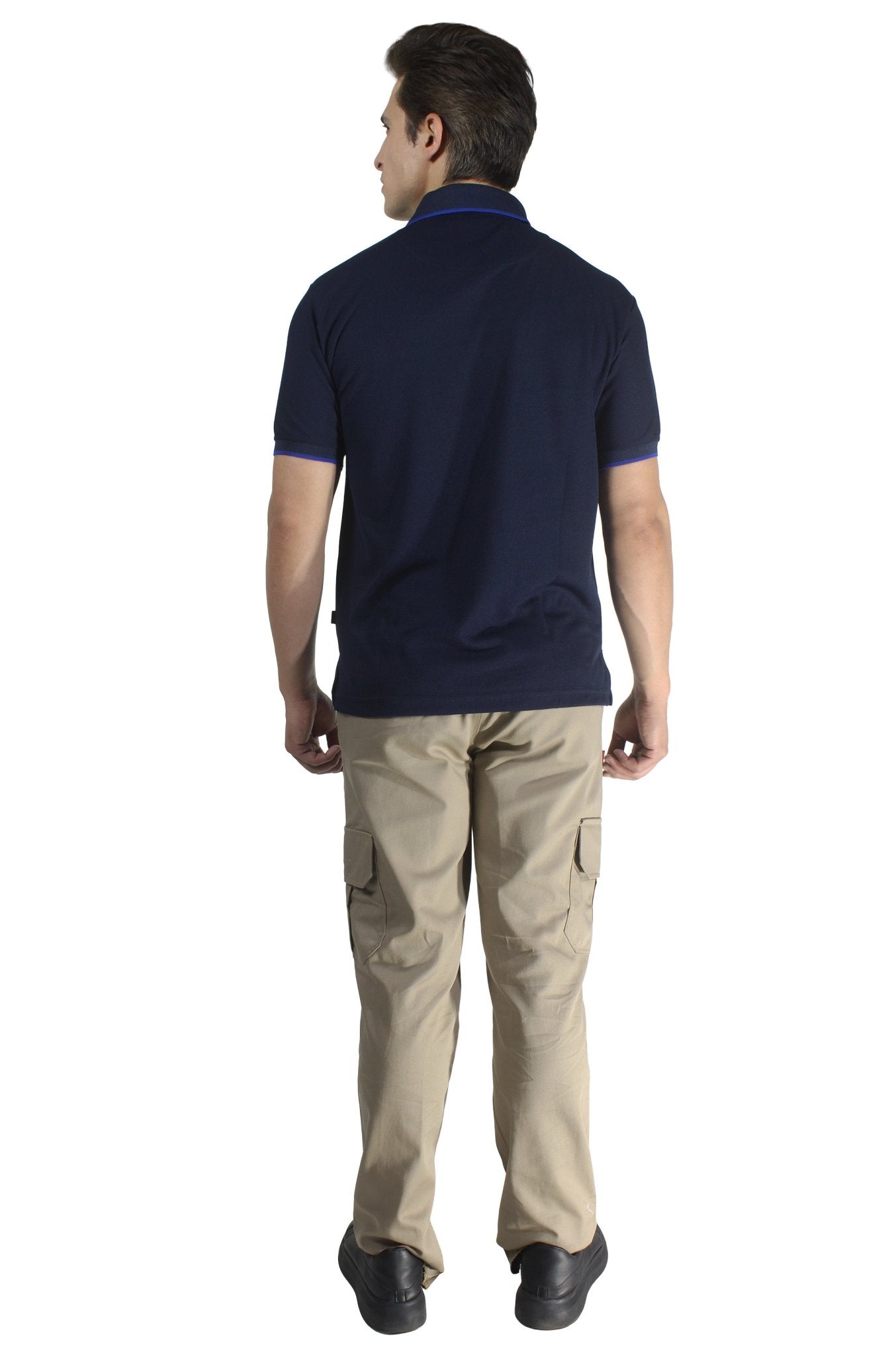 PLAYERA TIPO POLO DRY FIT ÁMSTERDAM HOMBRE #Color_Azul Marino