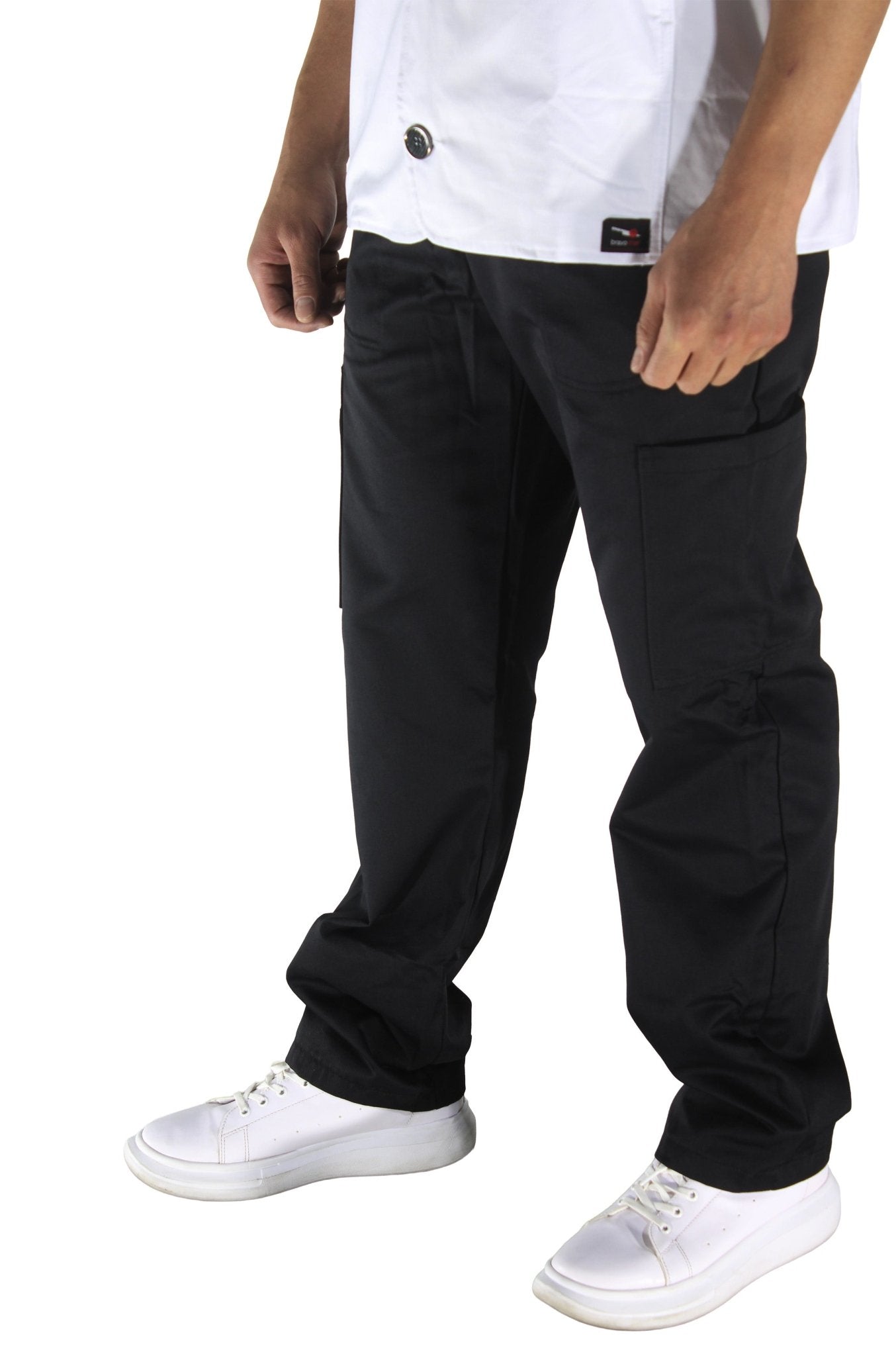 PANTALÓN CHEF RAYAS SEÚL HOMBRE #Color_Negro