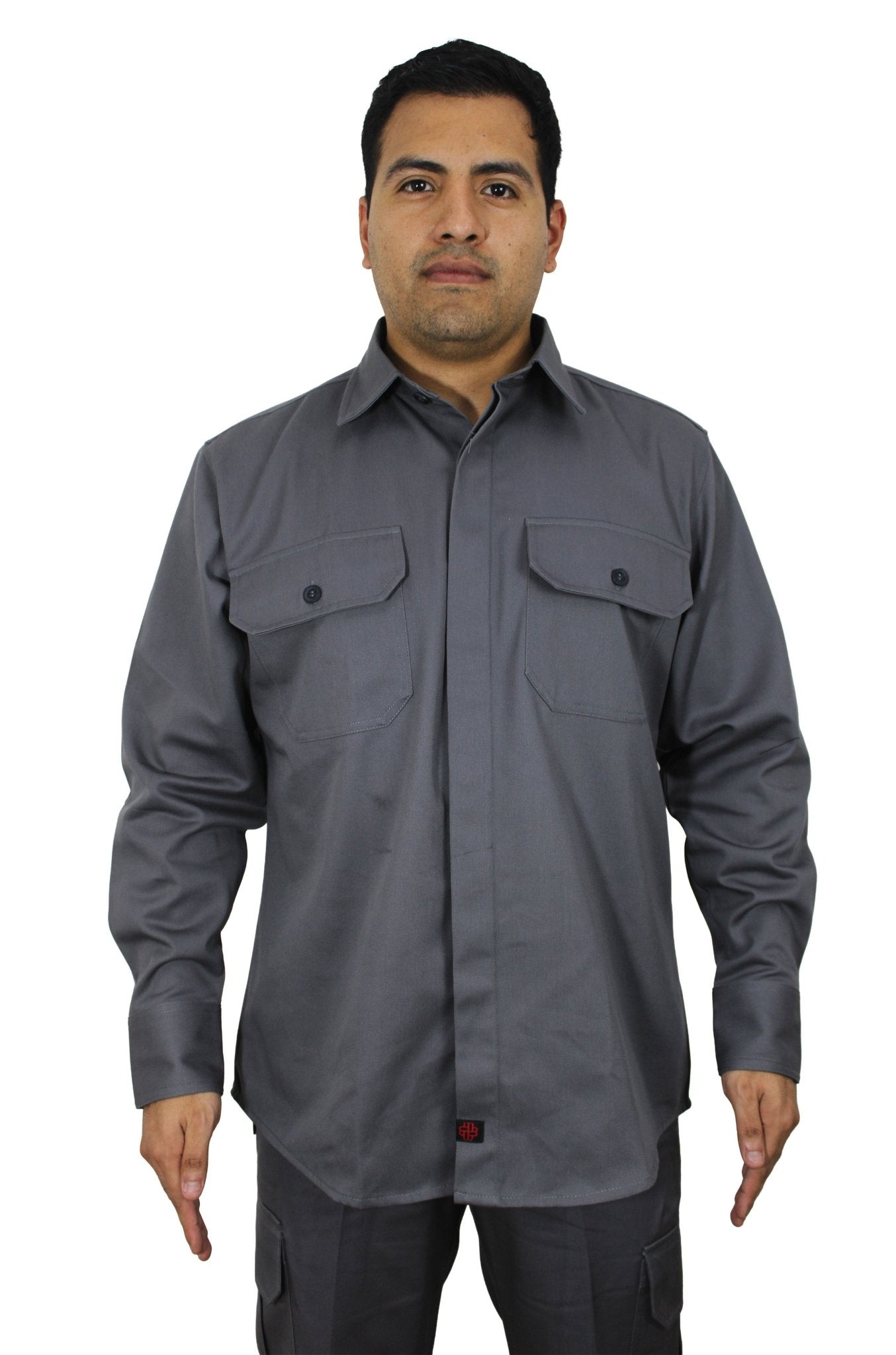 CAMISOLA CAIRO GABARDINA MANGA LARGA UNISEX #Color_Gris
