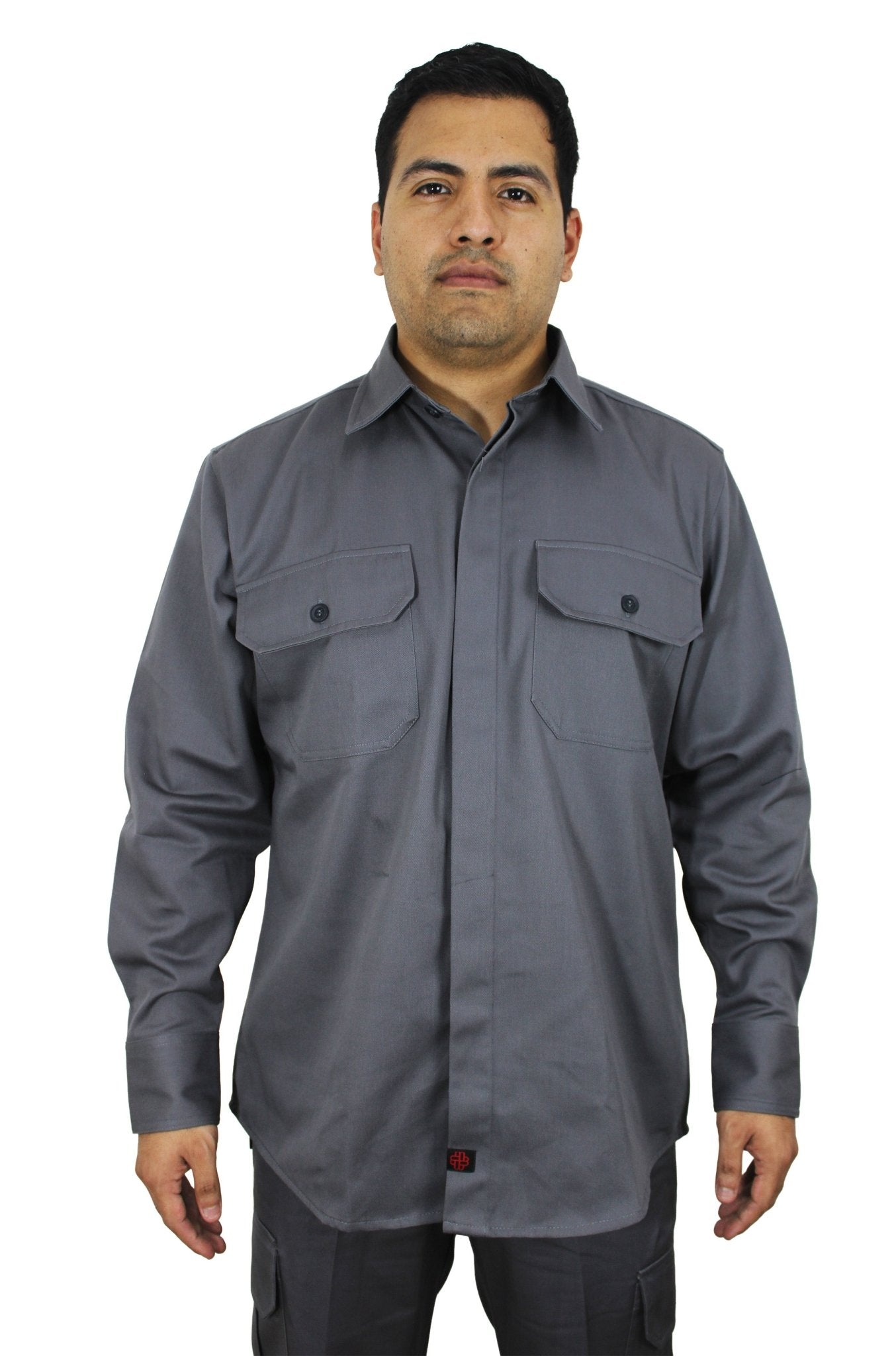 CAMISOLA CAIRO GABARDINA MANGA LARGA UNISEX #Color_Gris