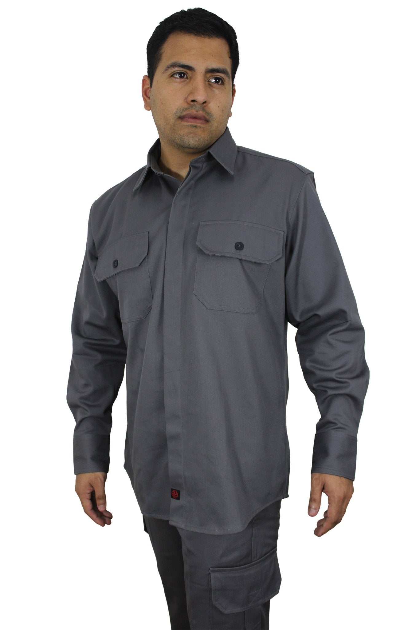 CAMISOLA CAIRO GABARDINA MANGA LARGA UNISEX #Color_Gris