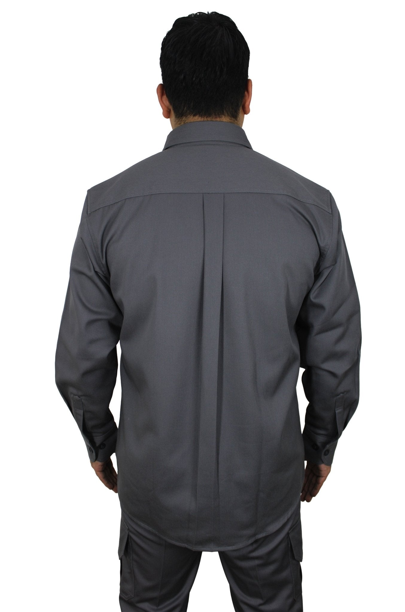 CAMISOLA CAIRO GABARDINA MANGA LARGA UNISEX #Color_Gris