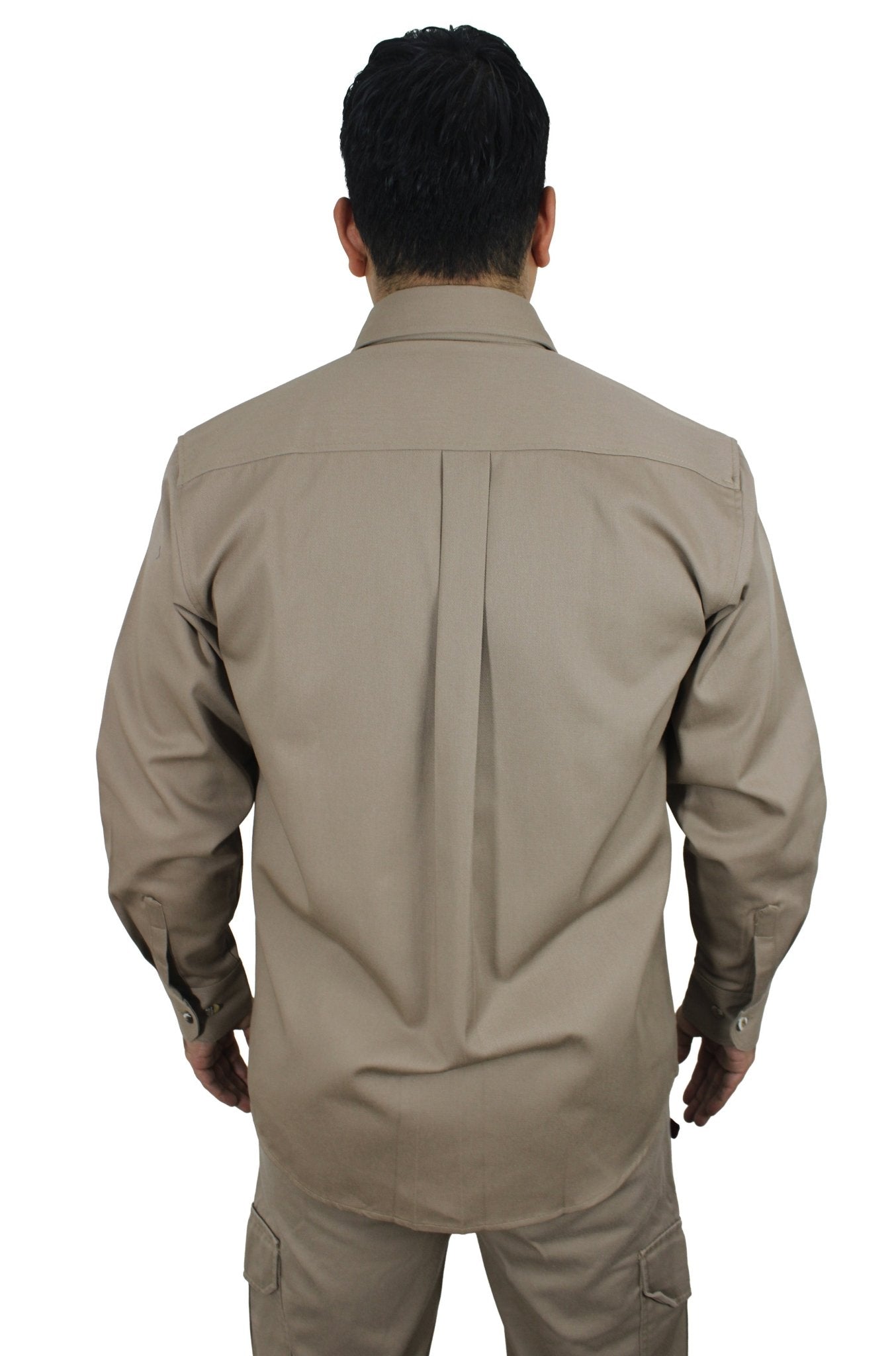 CAMISOLA CAIRO GABARDINA MANGA LARGA UNISEX #Color_Cafe