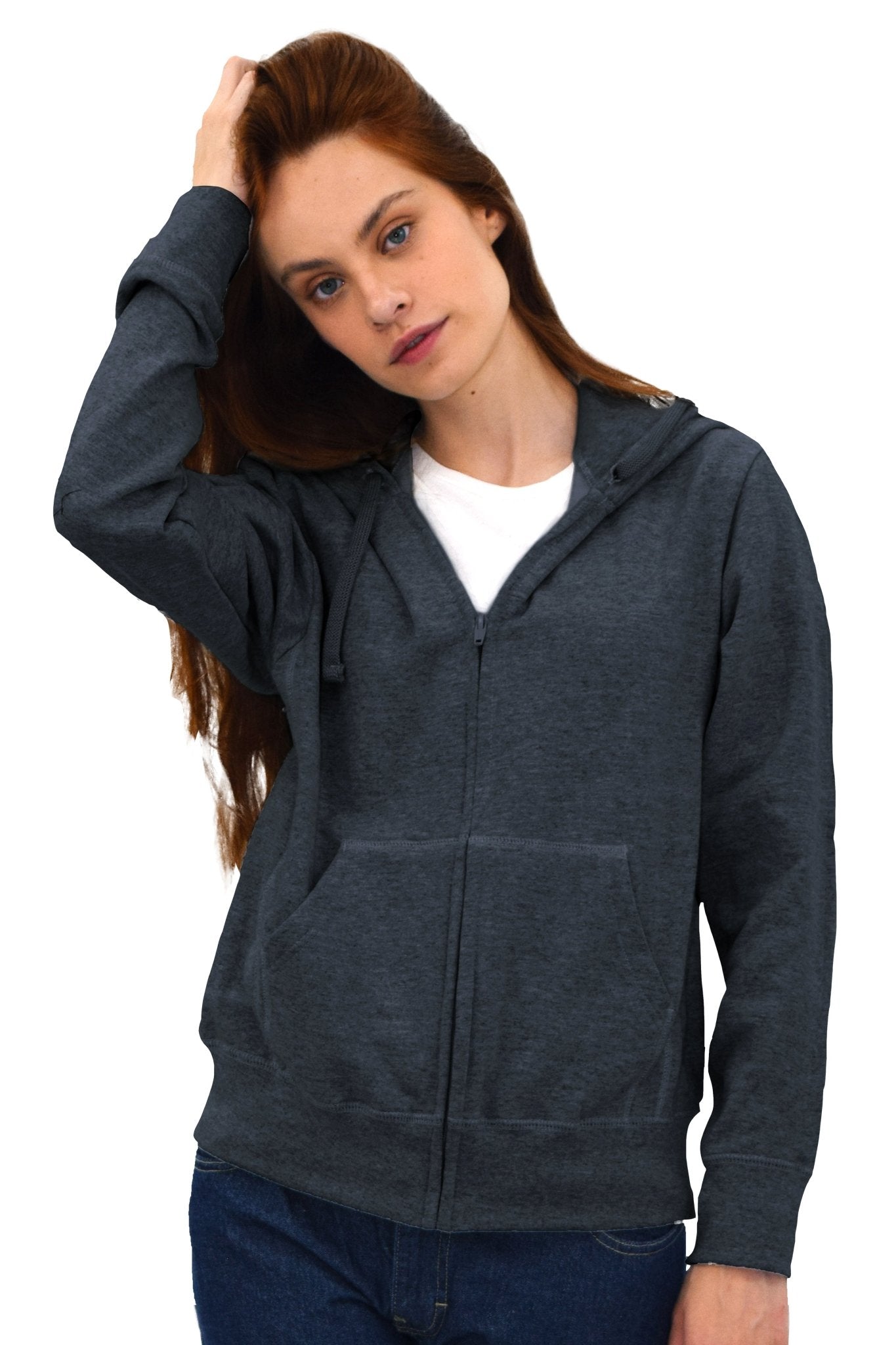 SUDADERA CAPUCHA Y CIERRE LIVERPOOL UNISEX #Color_Gris