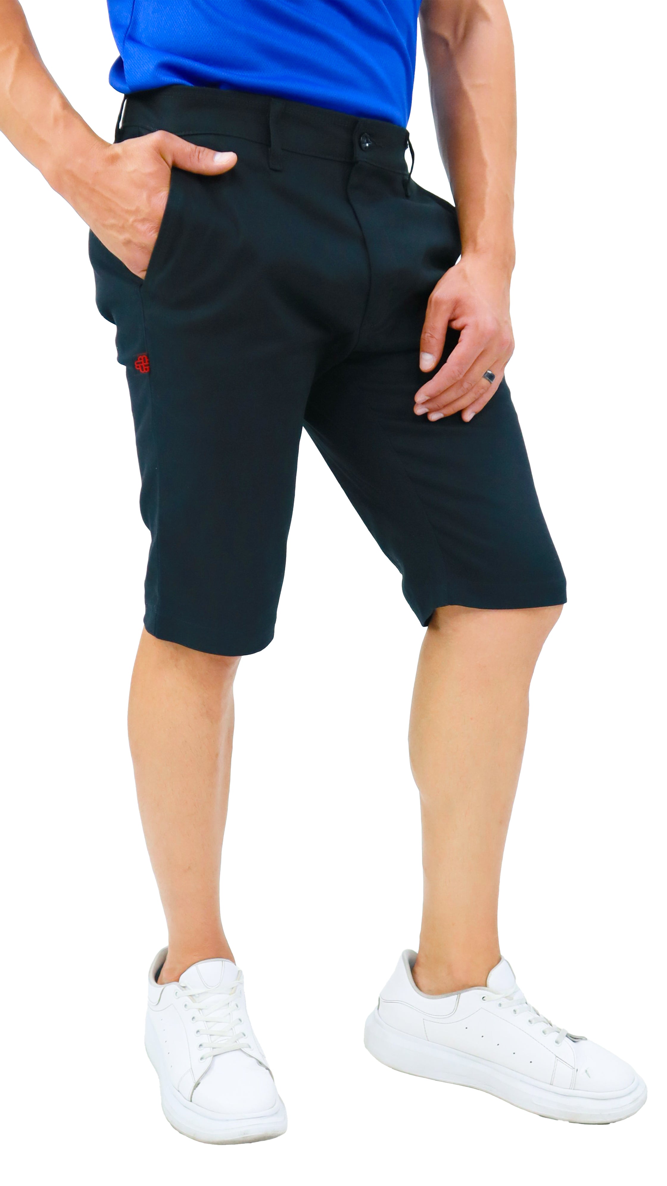 BERMUDA CASUAL DE GABARDINA ATLANTA HOMBRE #Color_Negro