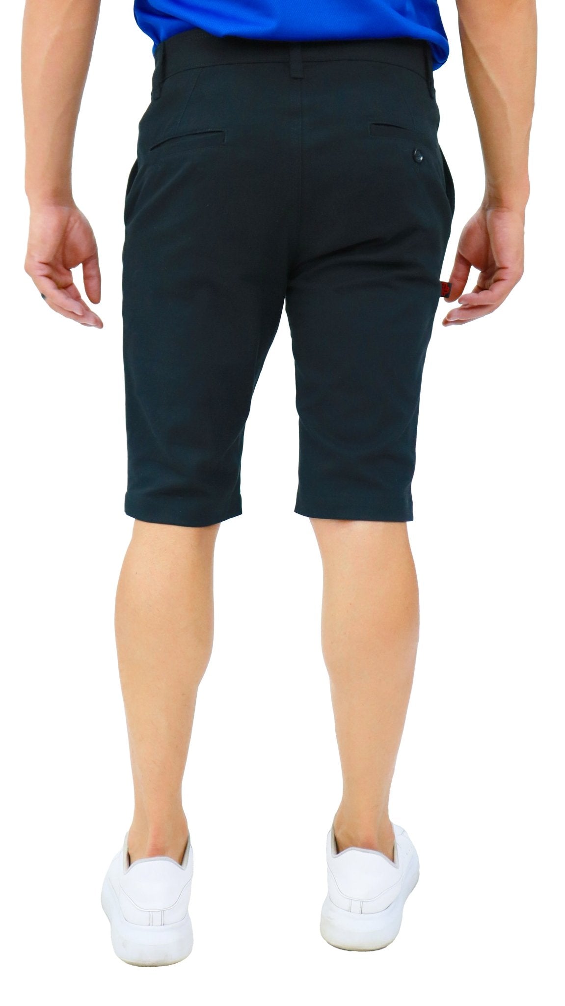 BERMUDA CASUAL DE GABARDINA ATLANTA HOMBRE #Color_Negro
