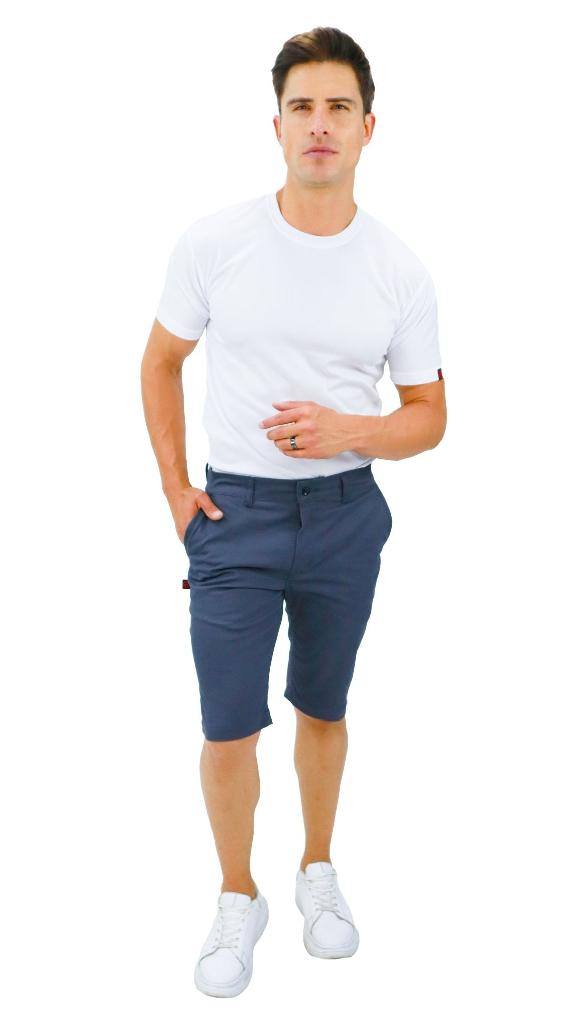 BERMUDA CASUAL DE GABARDINA ATLANTA HOMBRE #Color_Gris