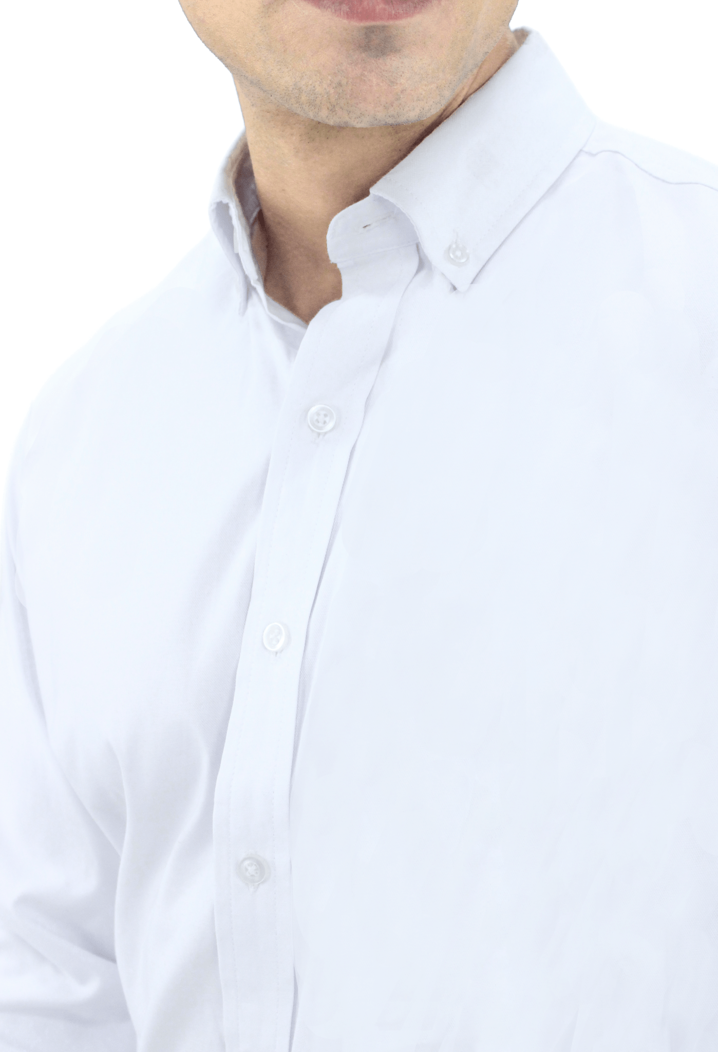 CAMISA BÁSICA MANGA LARGA MONCLOVA HOMBRE #Color_Blanco