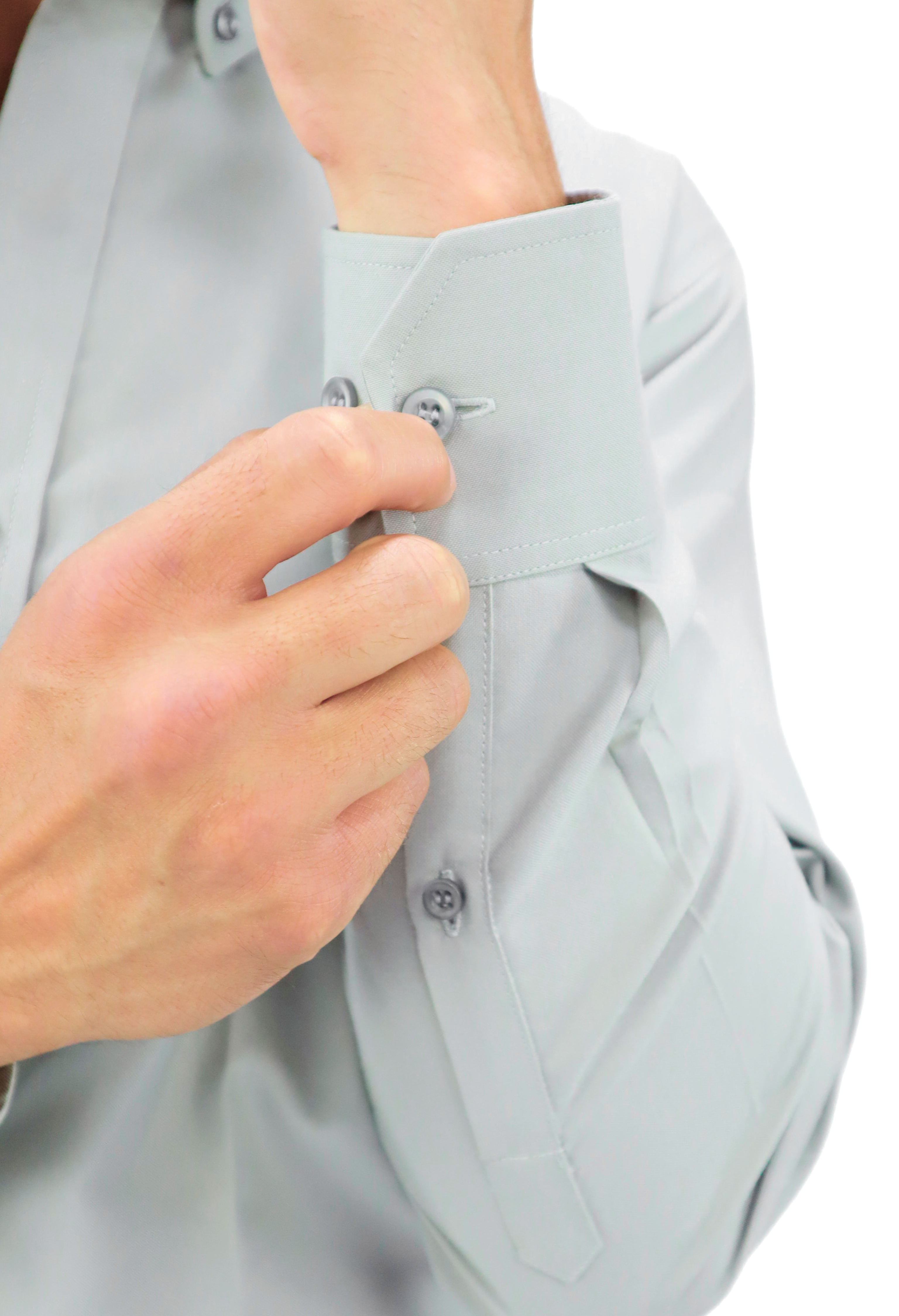 CAMISA BÁSICA MANGA LARGA MONCLOVA HOMBRE #Color_Gris