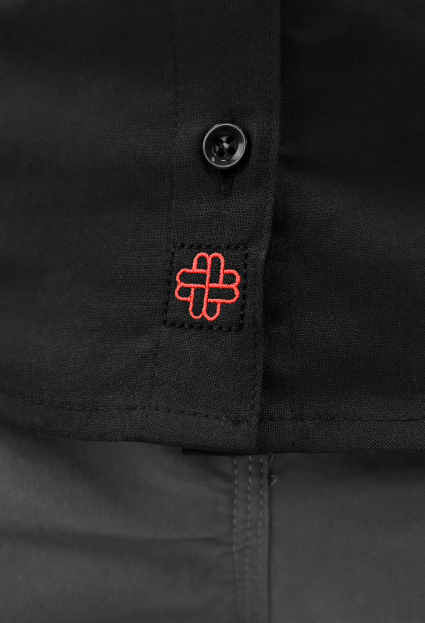 CAMISA BÁSICA MANGA LARGA MONCLOVA HOMBRE #Color_Negro