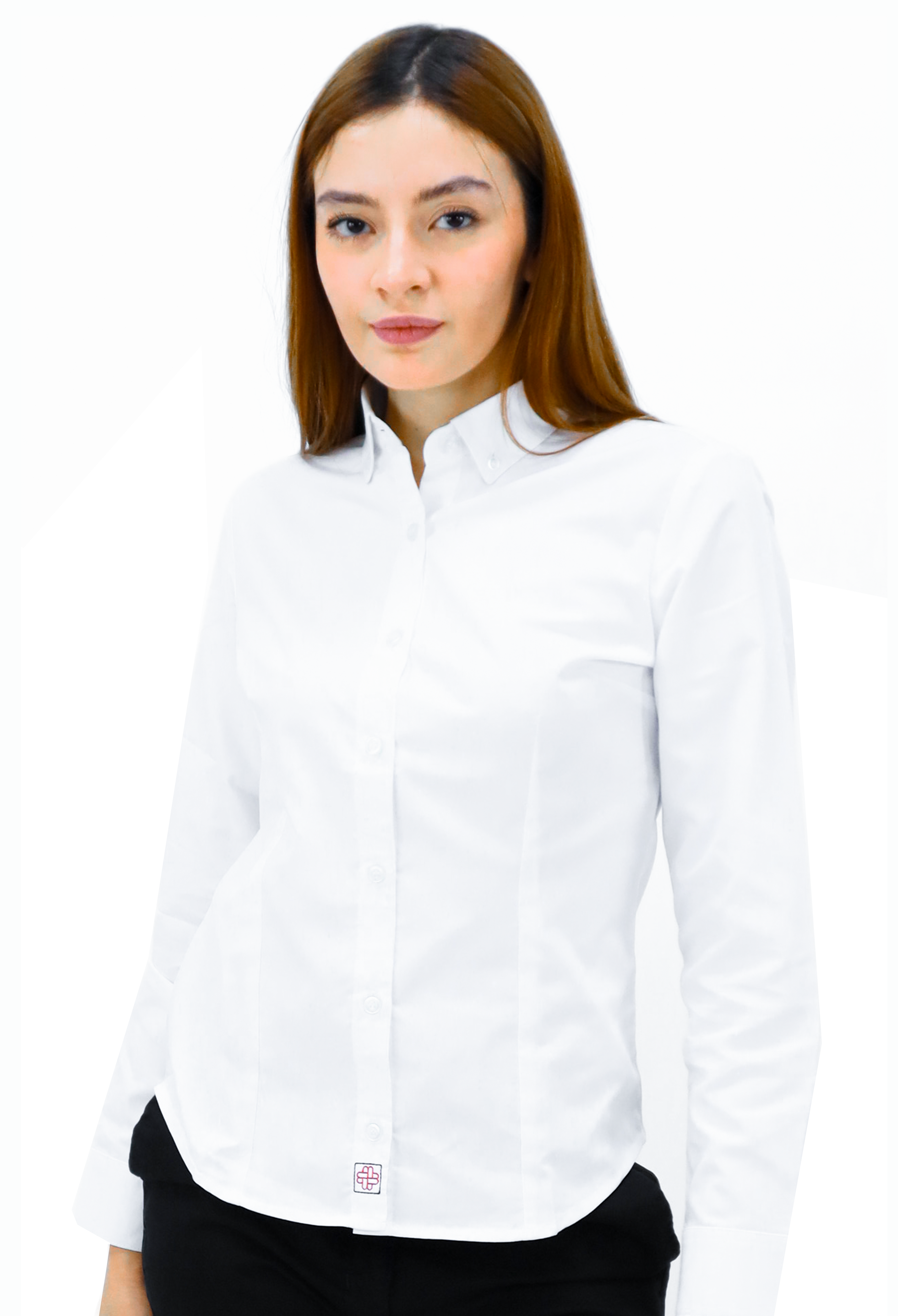 CAMISA BÁSICA MANGA LARGA MONCLOVA MUJER #Color_Blanco