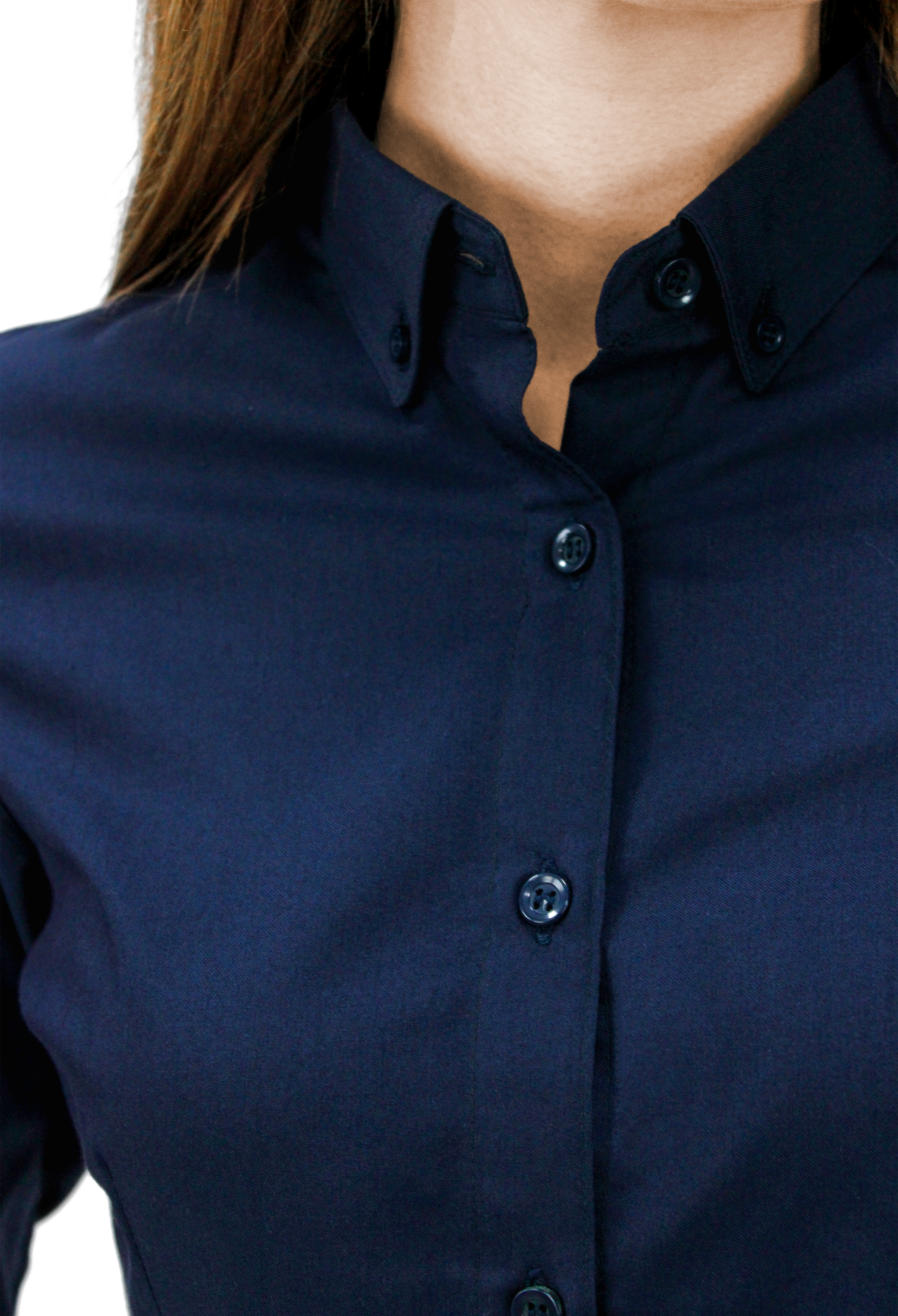 CAMISA BÁSICA MANGA LARGA MONCLOVA MUJER #Color_Azul