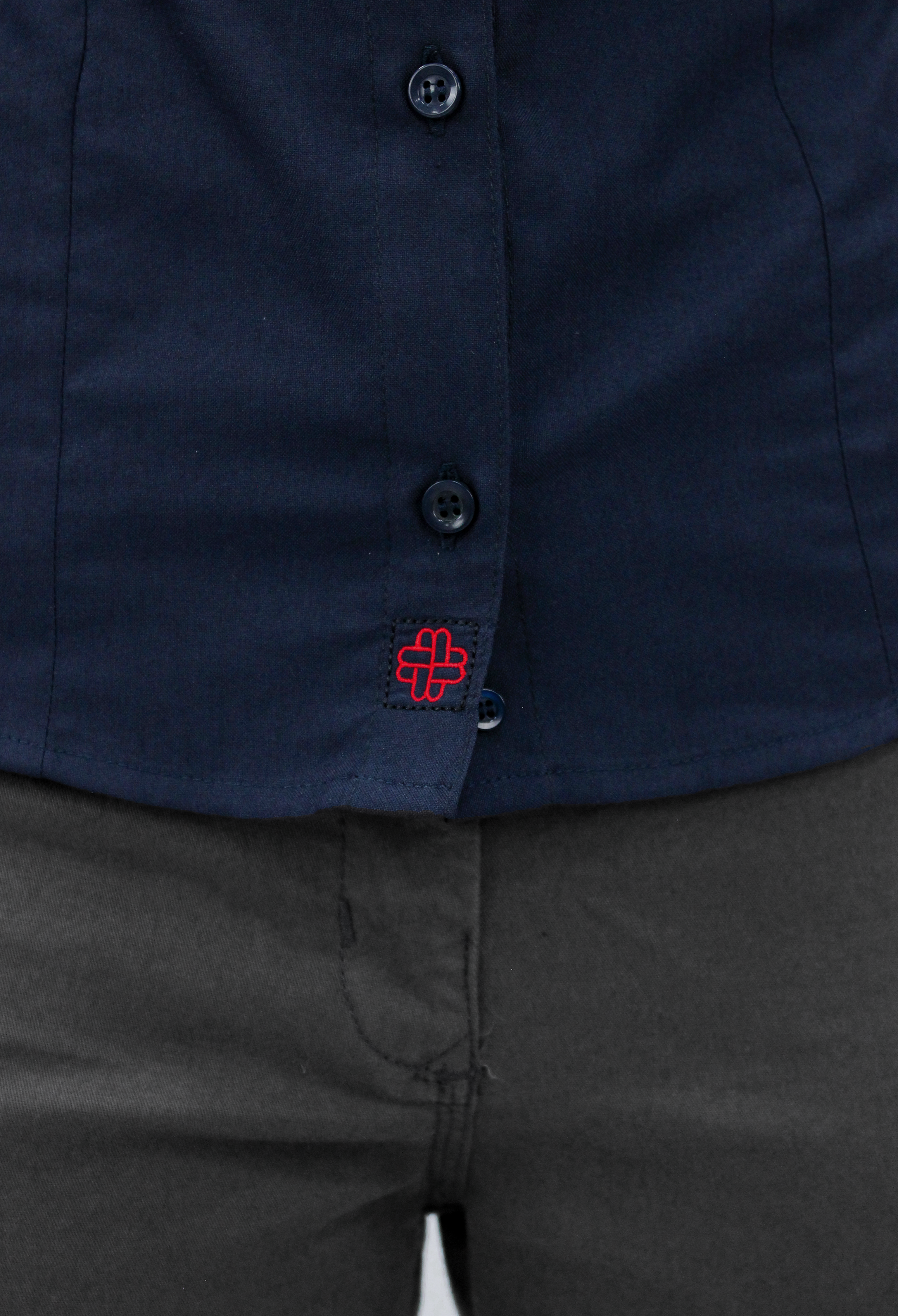 CAMISA BÁSICA MANGA LARGA MONCLOVA MUJER #Color_Azul