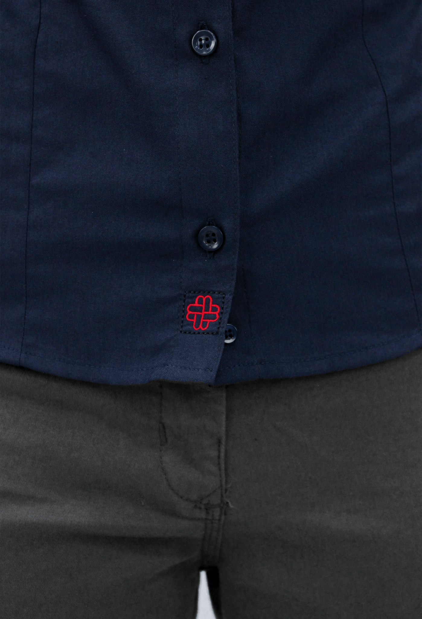 CAMISA BÁSICA MANGA LARGA MONCLOVA MUJER #Color_Azul Marino