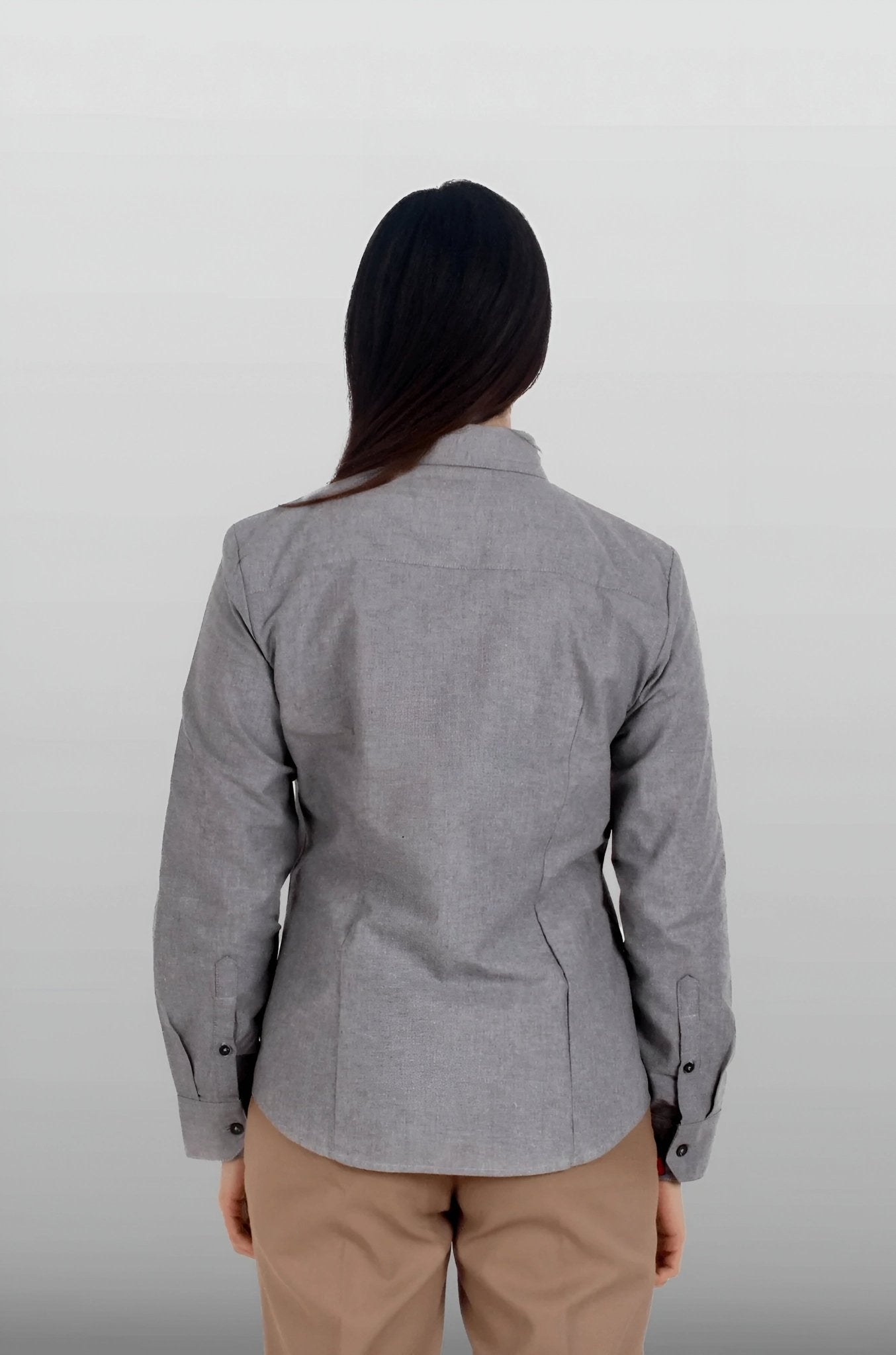 CAMISA EJECUTIVA LEÓN DAMA #Color_Gris