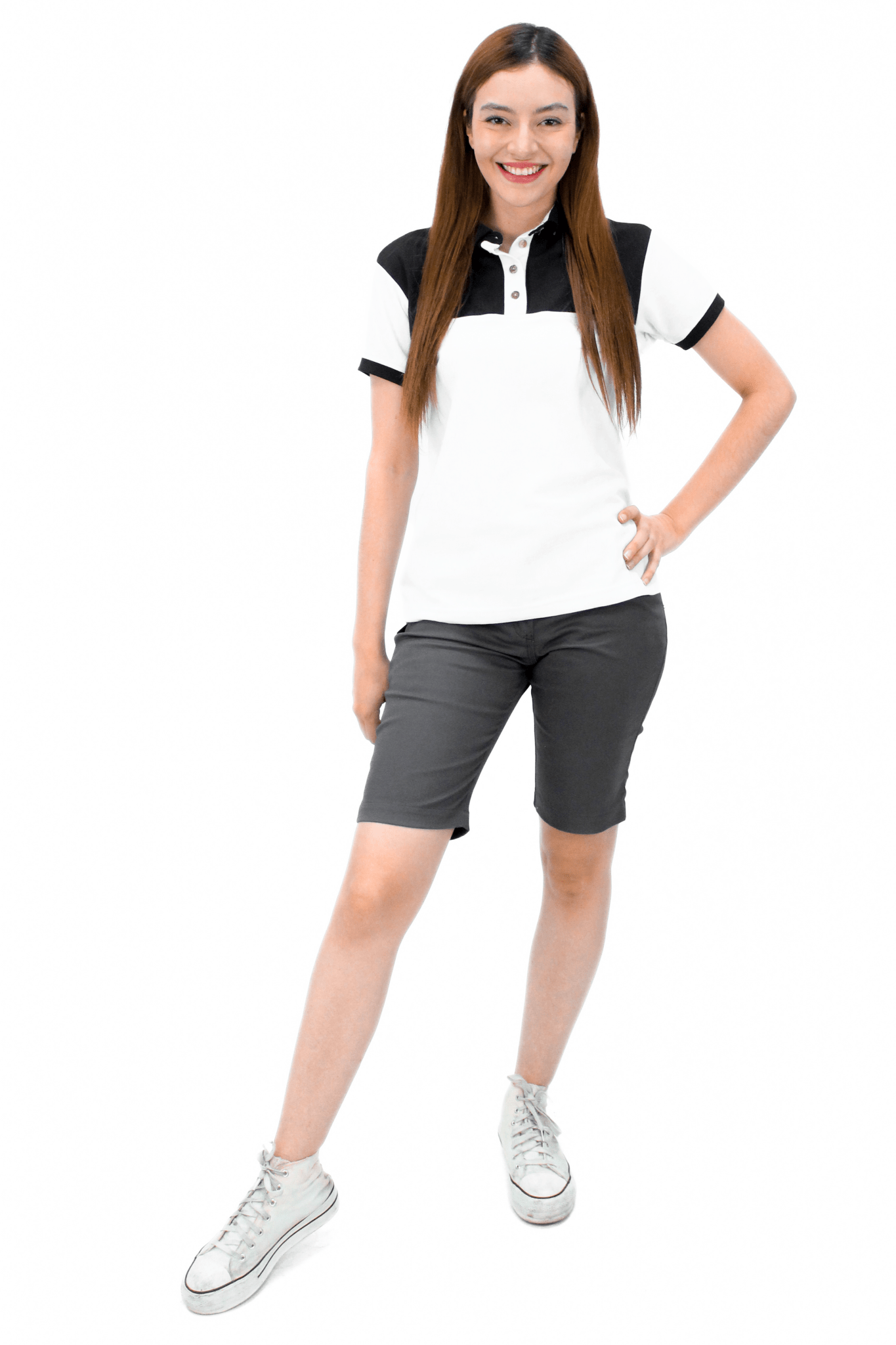 BERMUDA CASUAL DE GABARDINA ATLANTA MUJER #Color_Gris