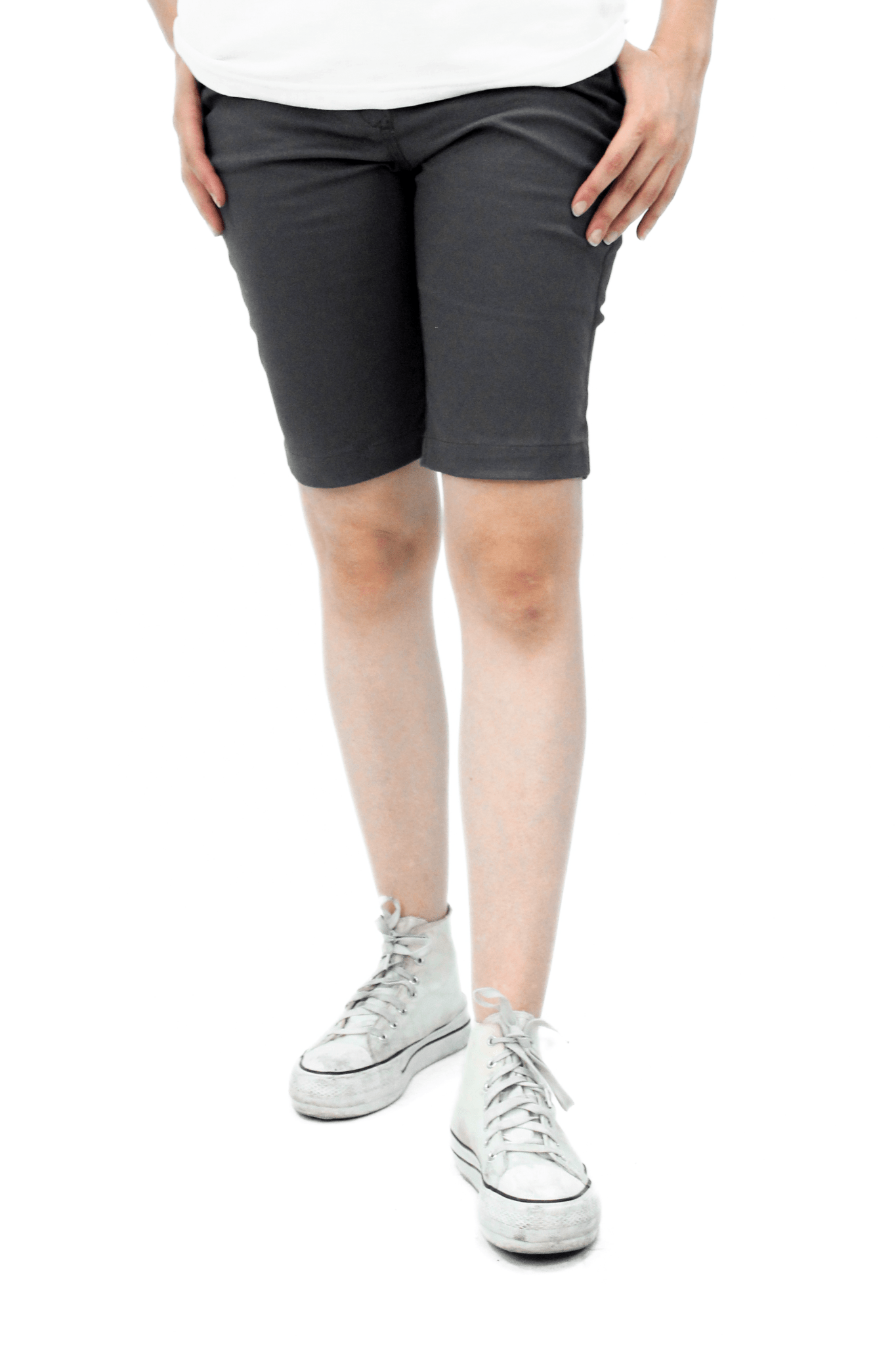 BERMUDA CASUAL DE GABARDINA ATLANTA MUJER #Color_Gris