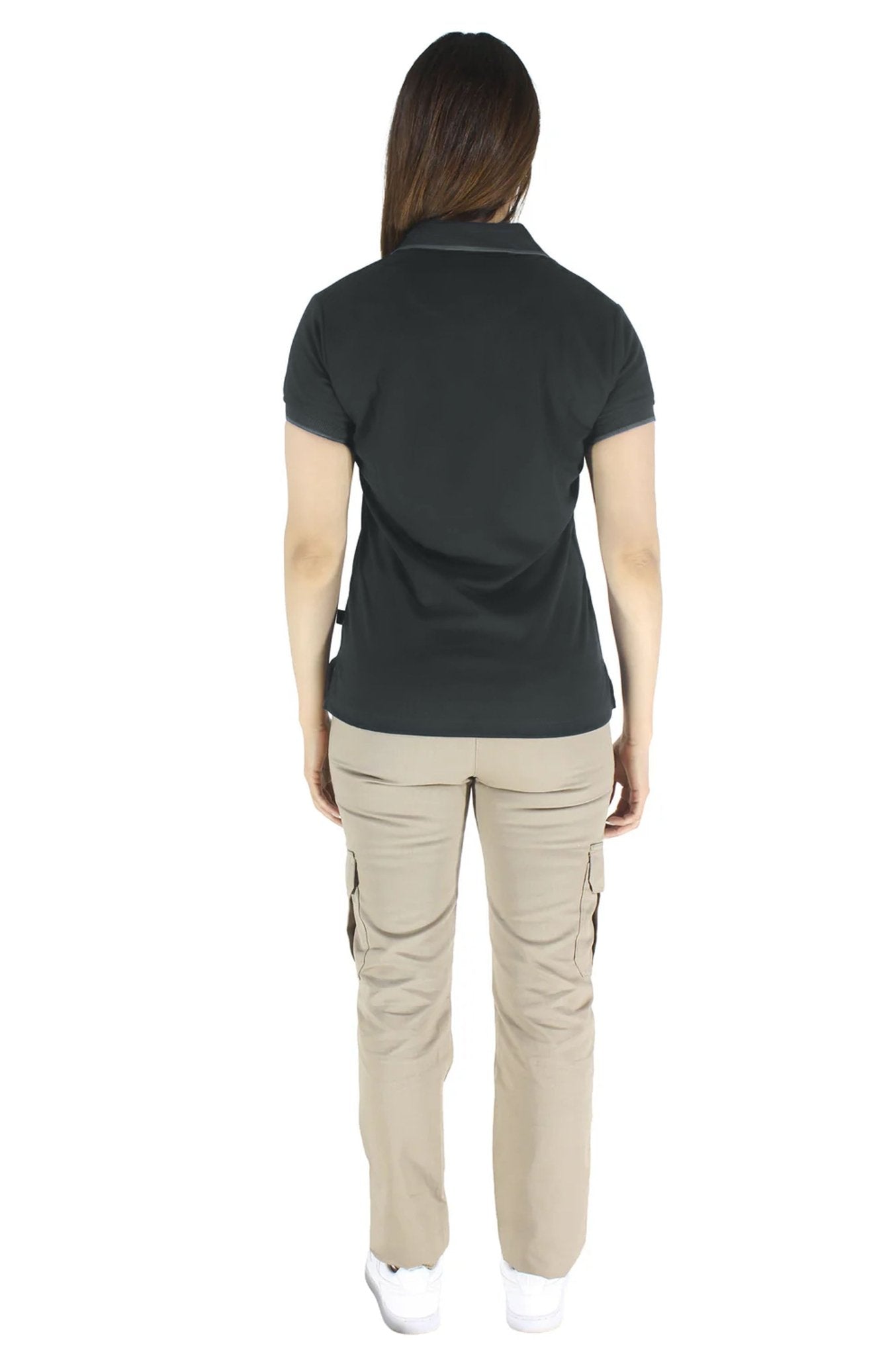 PLAYERA TIPO POLO DRY FIT ÁMSTERDAM MUJER #Color_Gris
