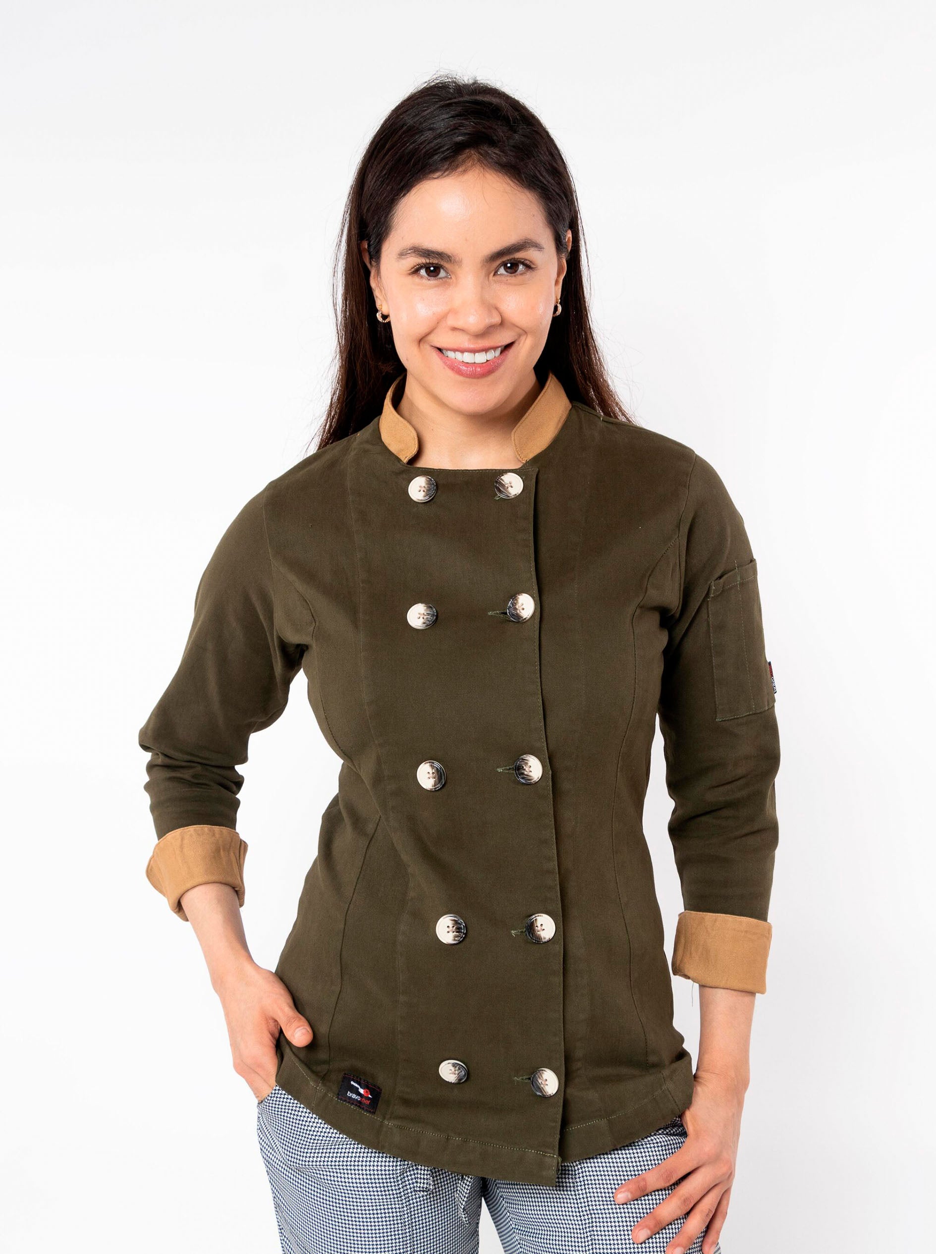 FILIPINA CHEF CORTE REGULAR MILÁN MUJER #Color_Verde Oliva