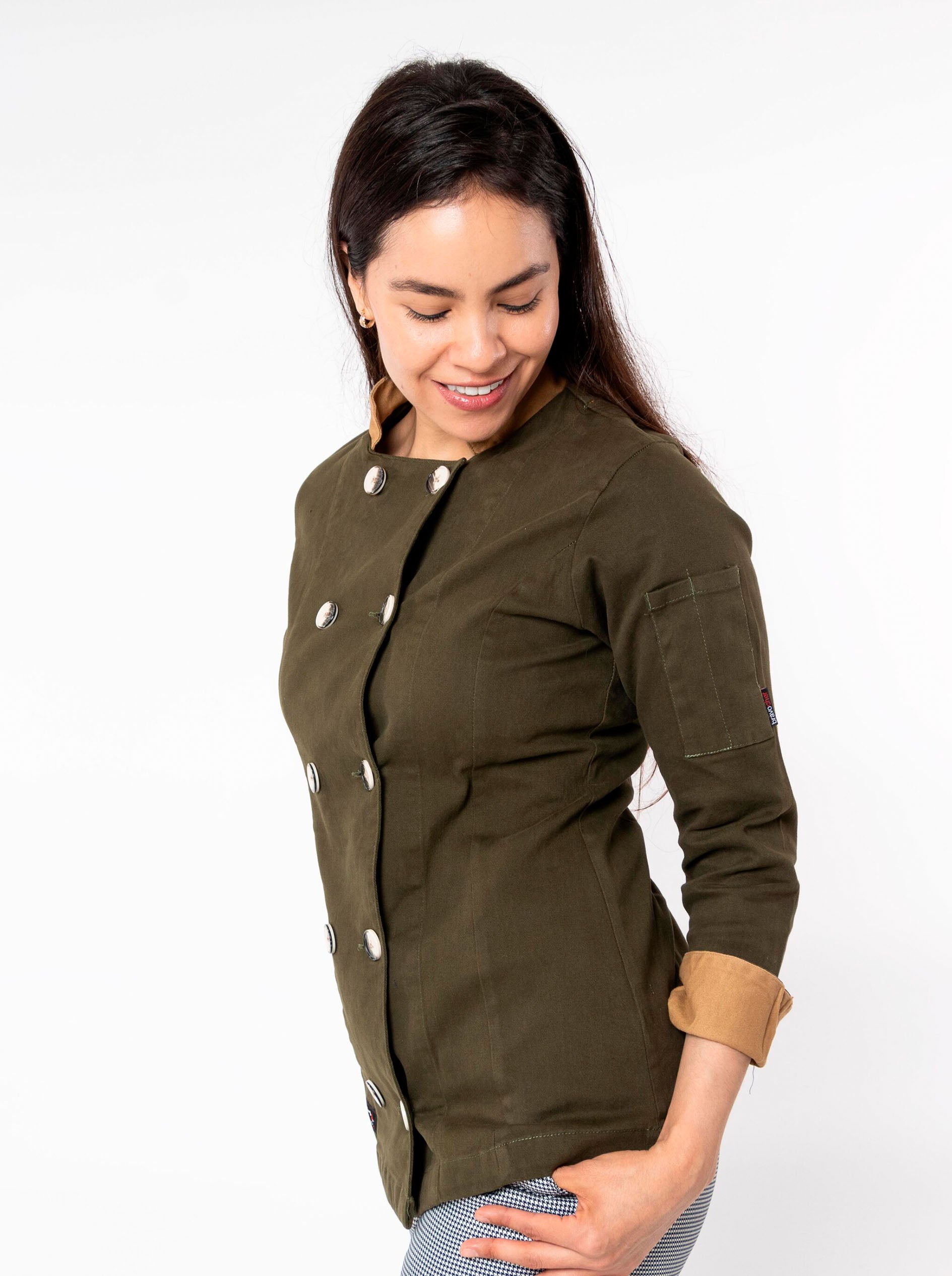 FILIPINA CHEF CORTE REGULAR MILÁN MUJER #Color_Verde Oliva