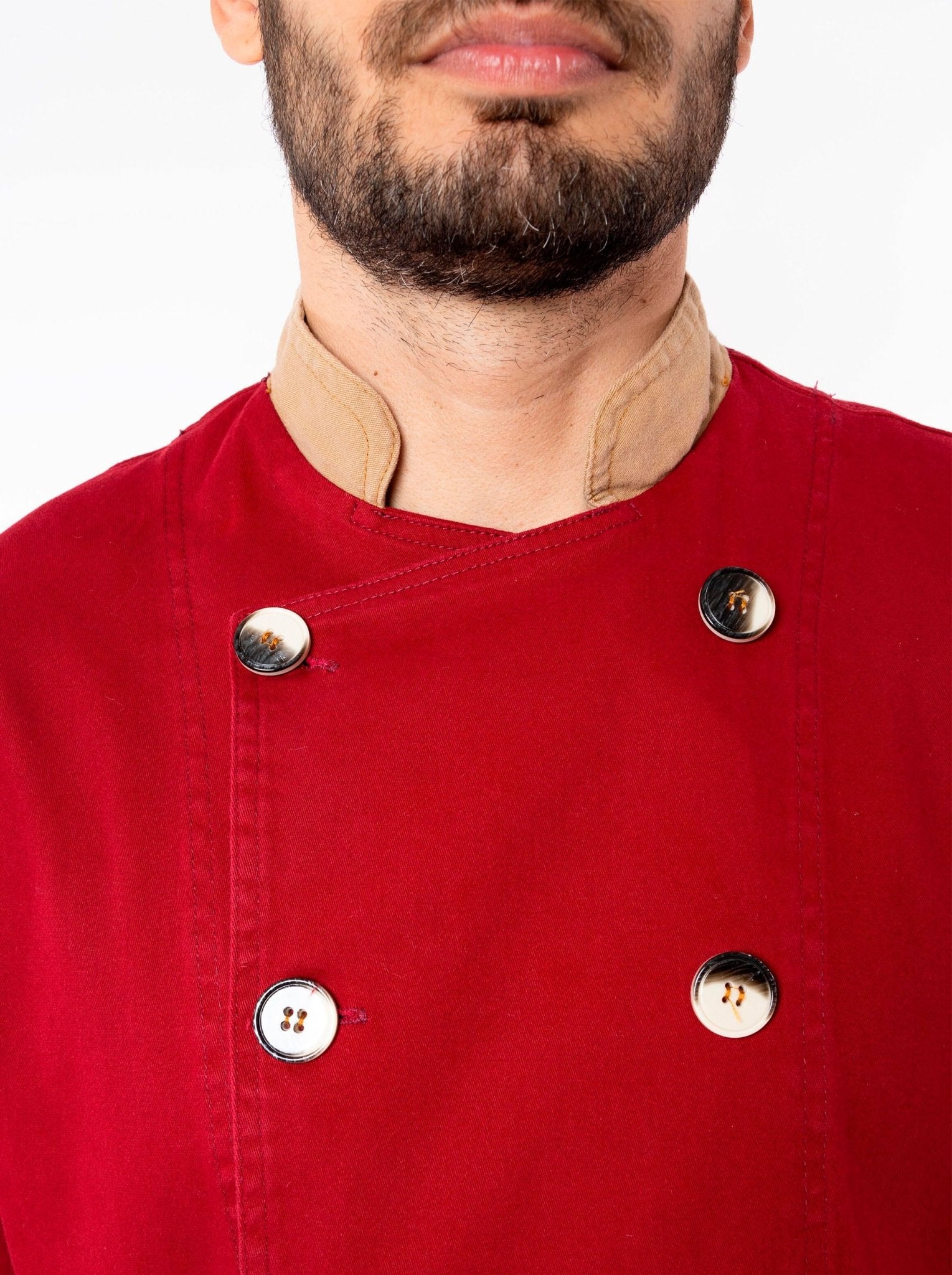 FILIPINA DE CHEF CORTE REGULAR MILÁN HOMBRE #Color_Rojo