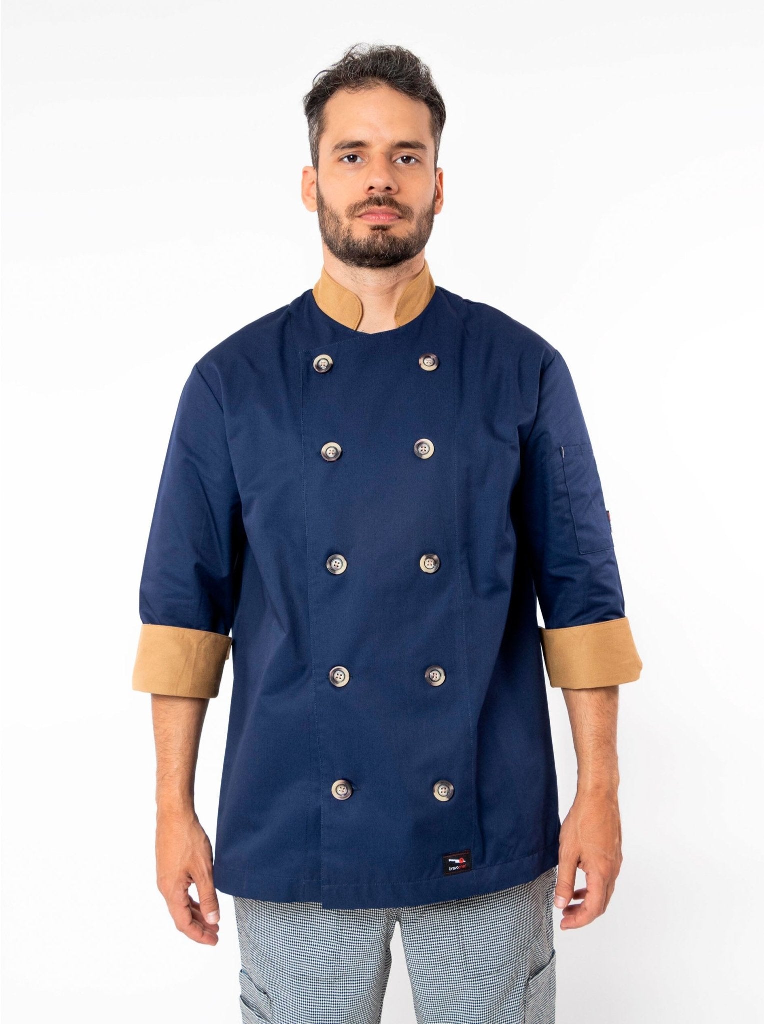 FILIPINA DE CHEF CORTE REGULAR MILÁN HOMBRE #Color_Azul Marino