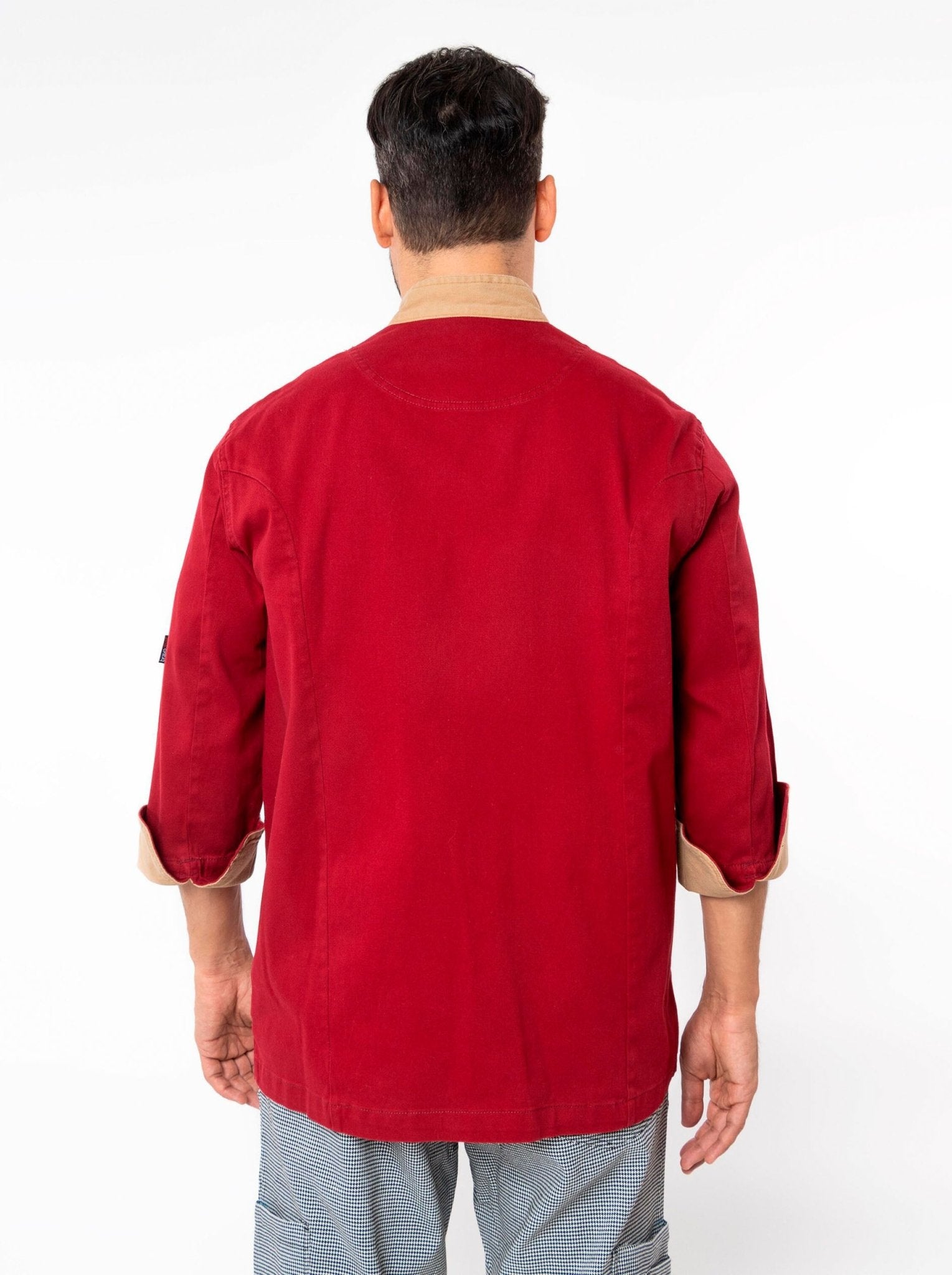 FILIPINA DE CHEF CORTE REGULAR MILÁN HOMBRE #Color_Rojo